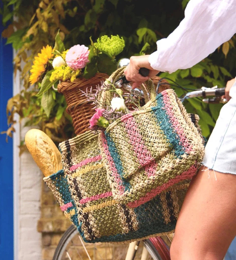 THE JACKSONS TARTAN JUTE BAG FENN