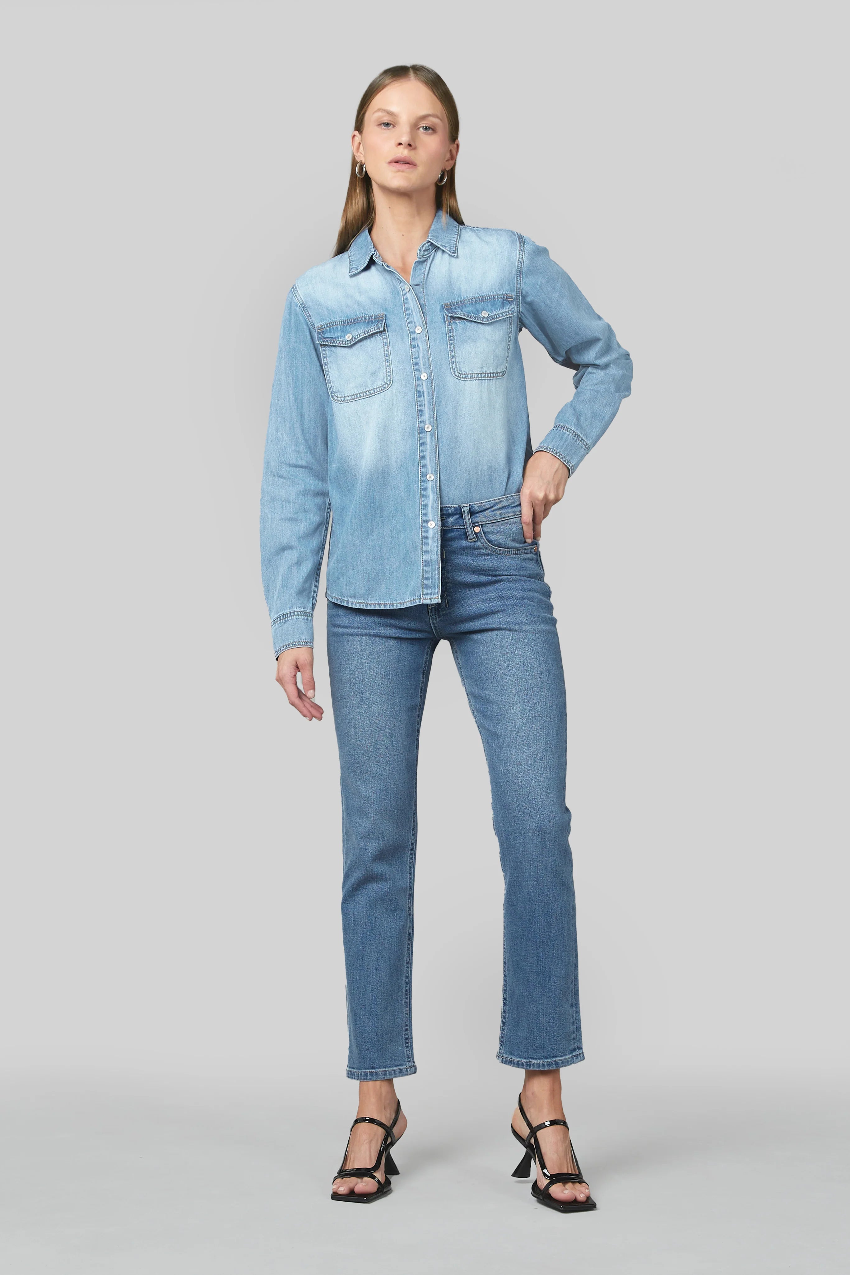 DRICOPER VALIANT DENIM SHIRT SUNBLEACH