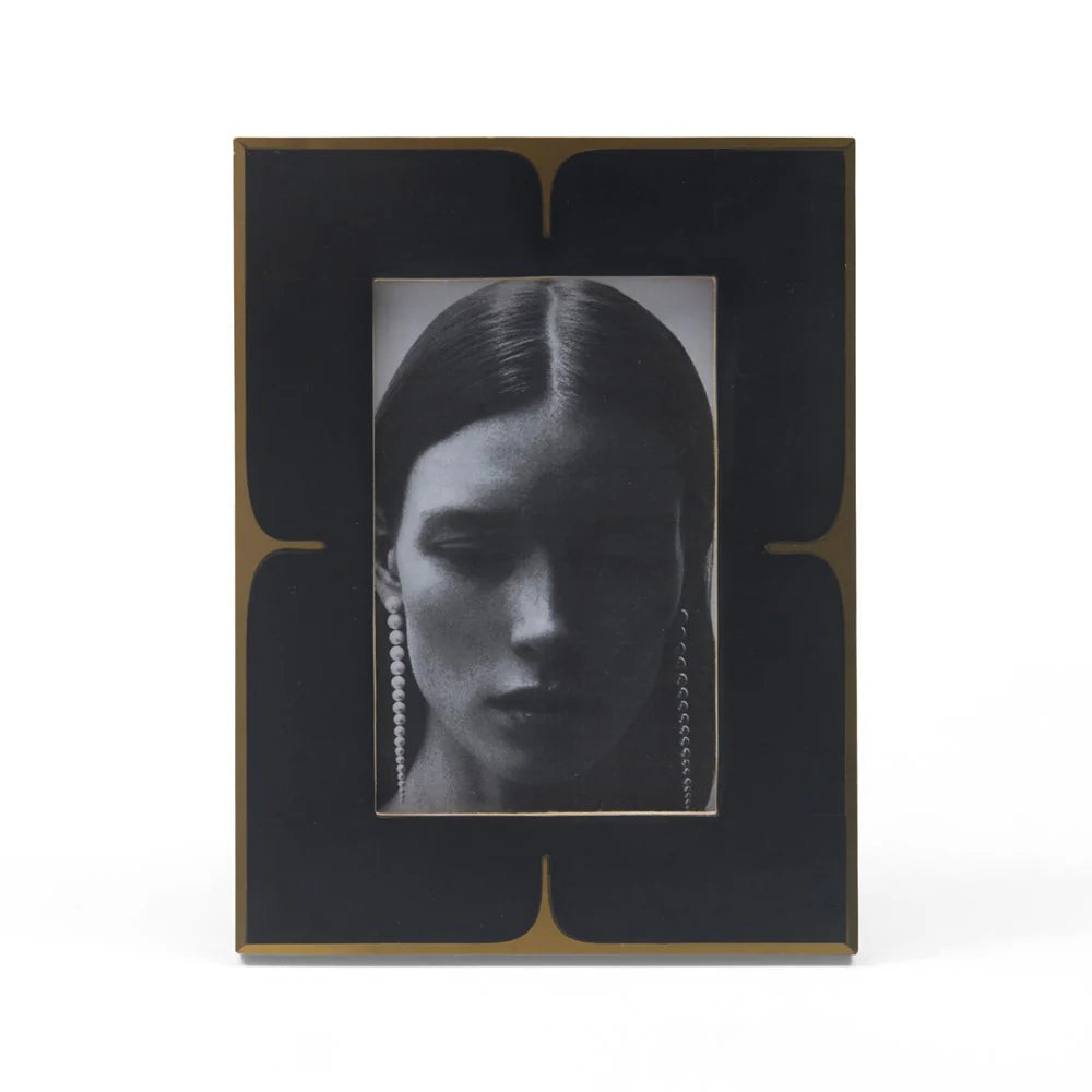 HORGANS RANI PHOTO FRAME - BLACK/GOLD 4 x 6