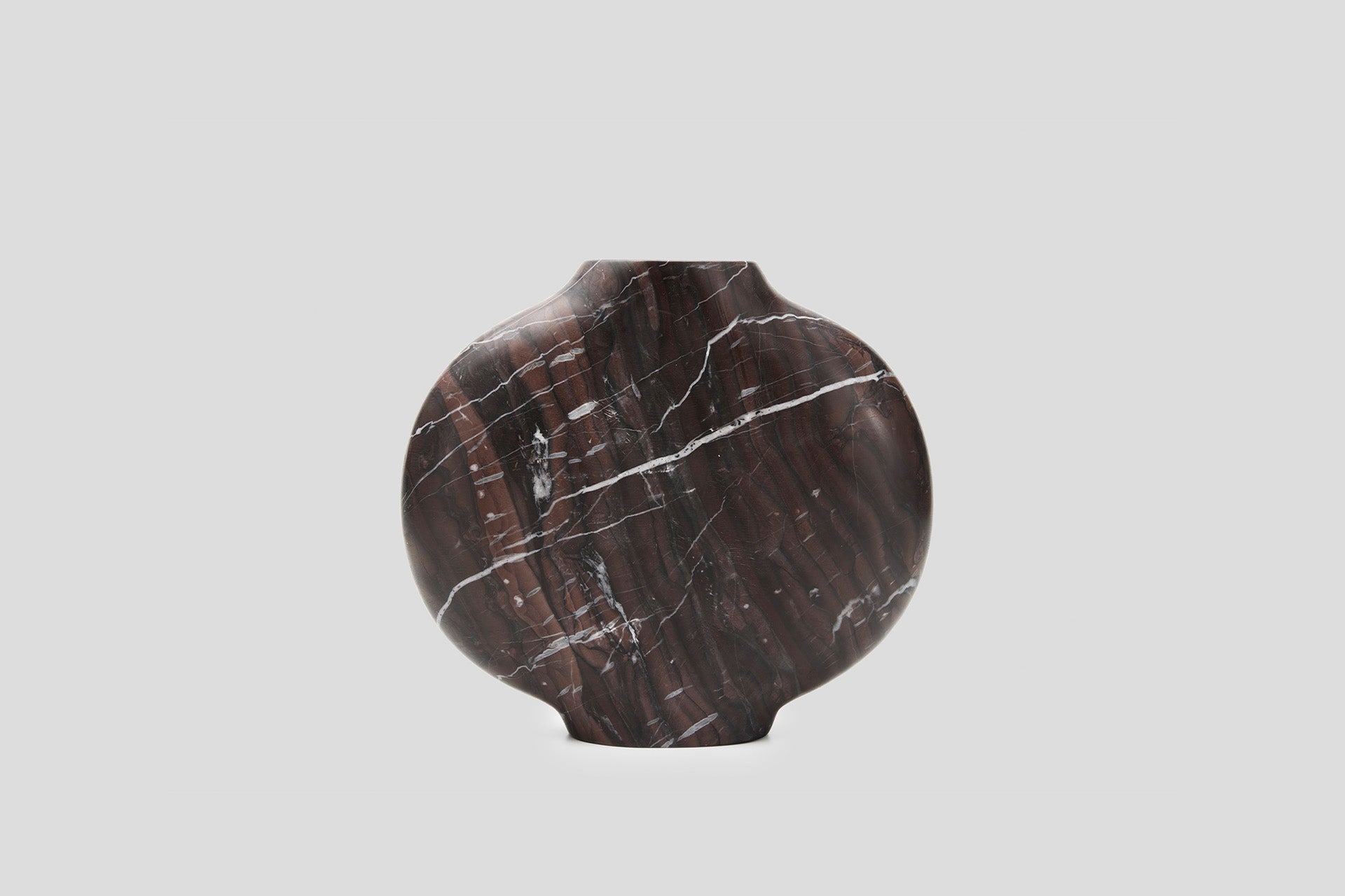 THE FOUNDRY CELESTE VASE ELLIPSE ROSSO