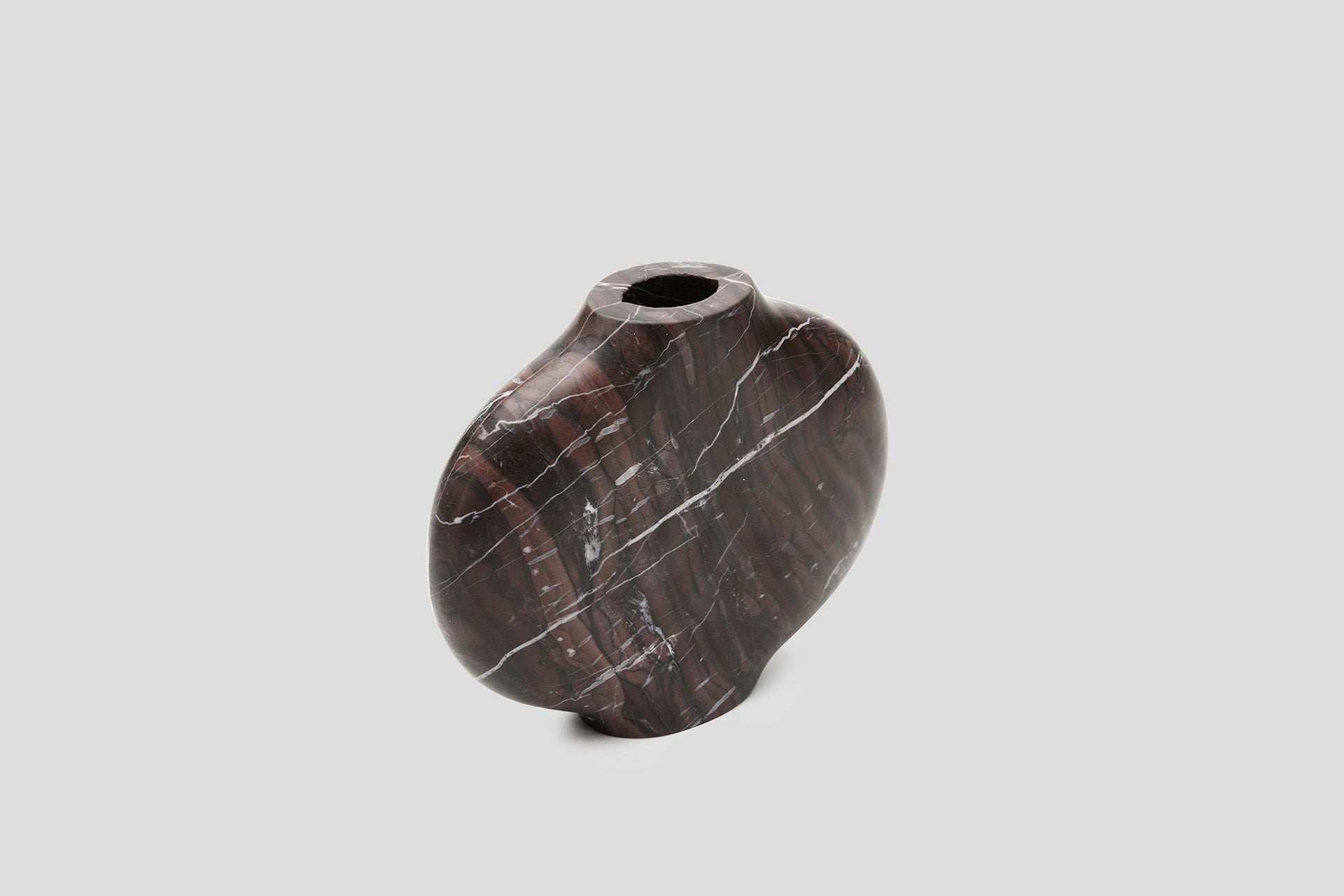 THE FOUNDRY CELESTE VASE ELLIPSE ROSSO