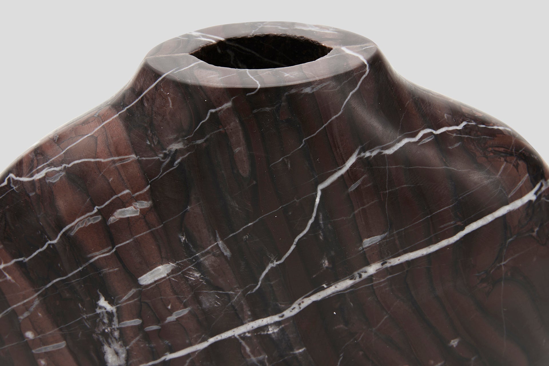 THE FOUNDRY CELESTE VASE ELLIPSE ROSSO