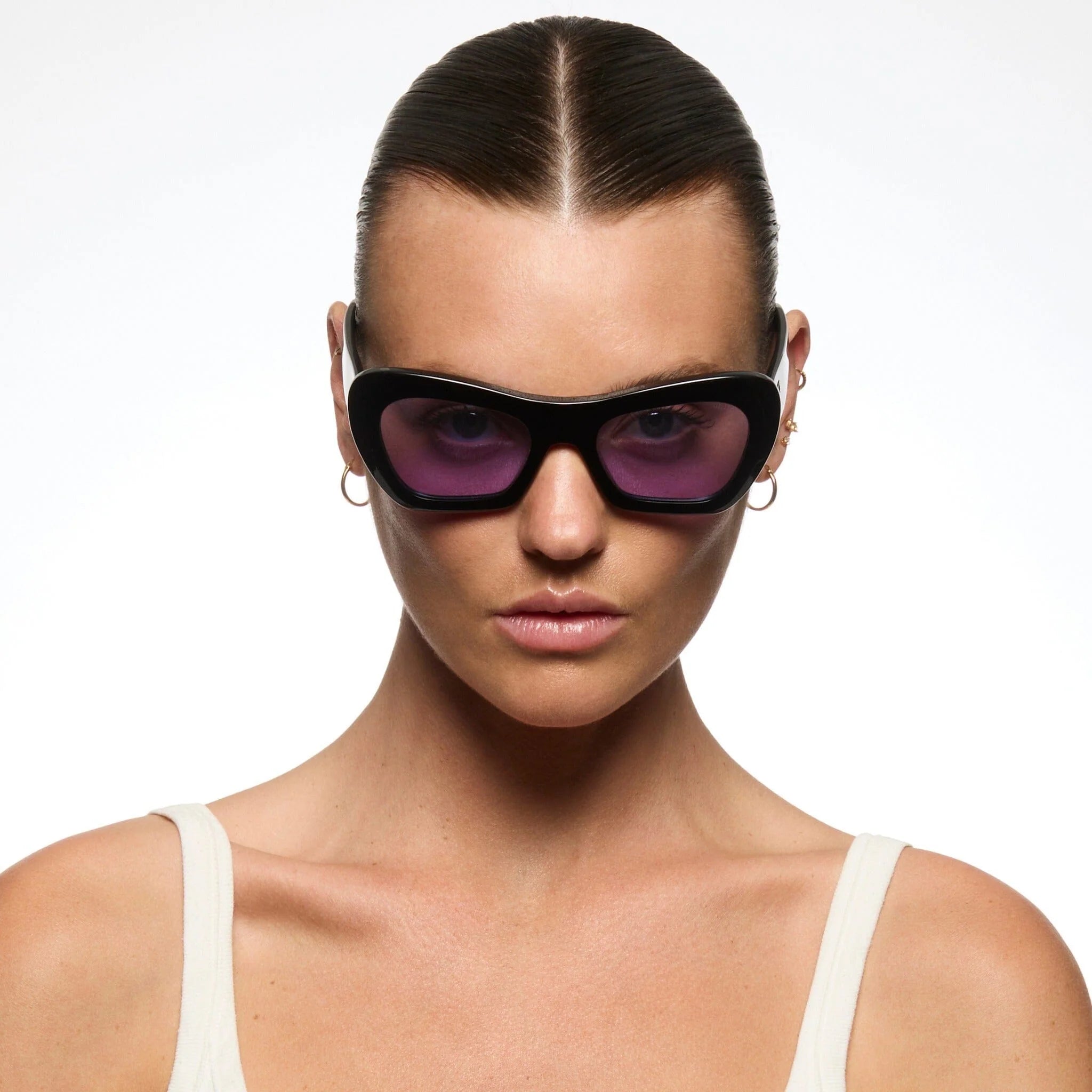 CHILDE - FARFALLE BIO ACETATE GLOSS BLACK/PURPLE BIO LENS