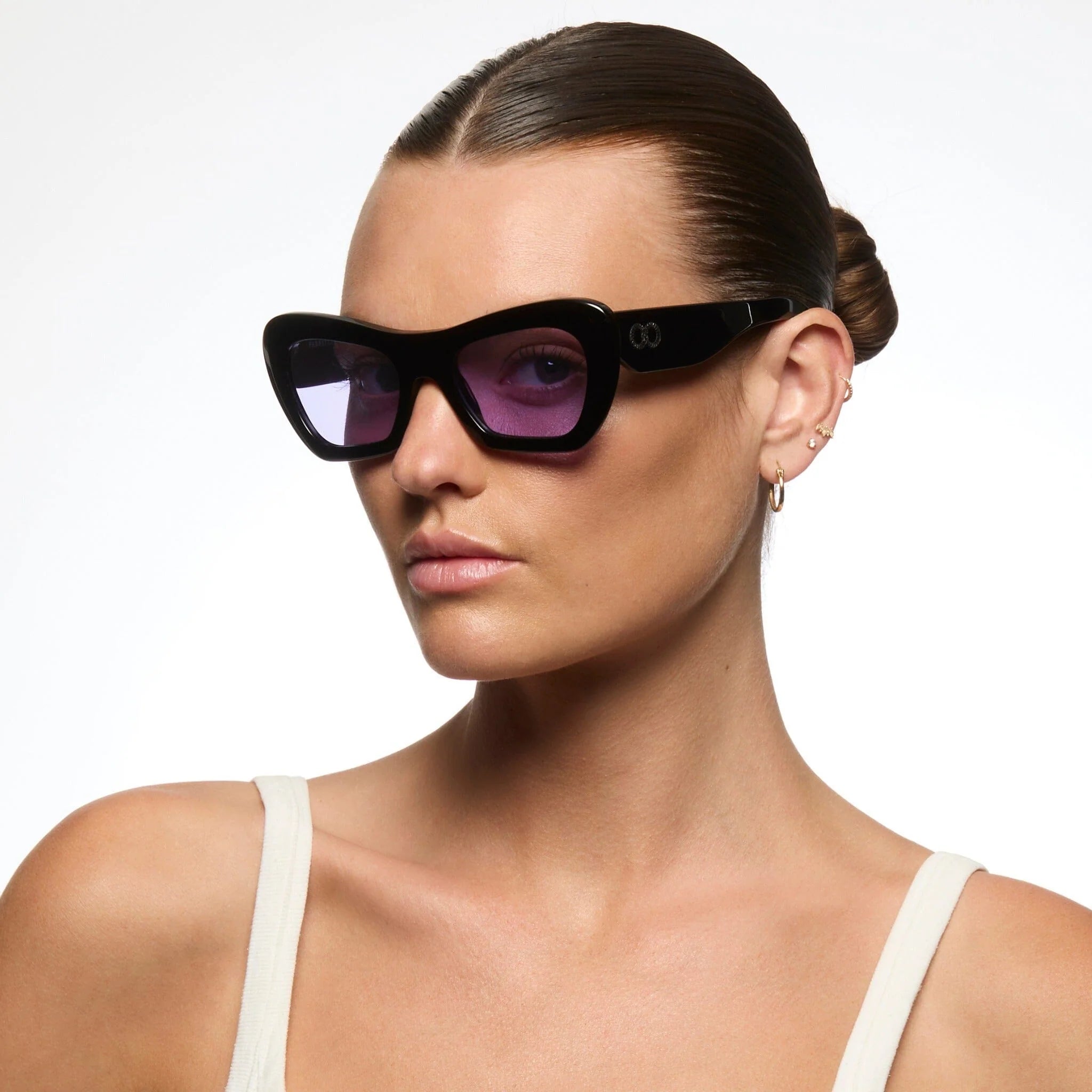 CHILDE - FARFALLE BIO ACETATE GLOSS BLACK/PURPLE BIO LENS