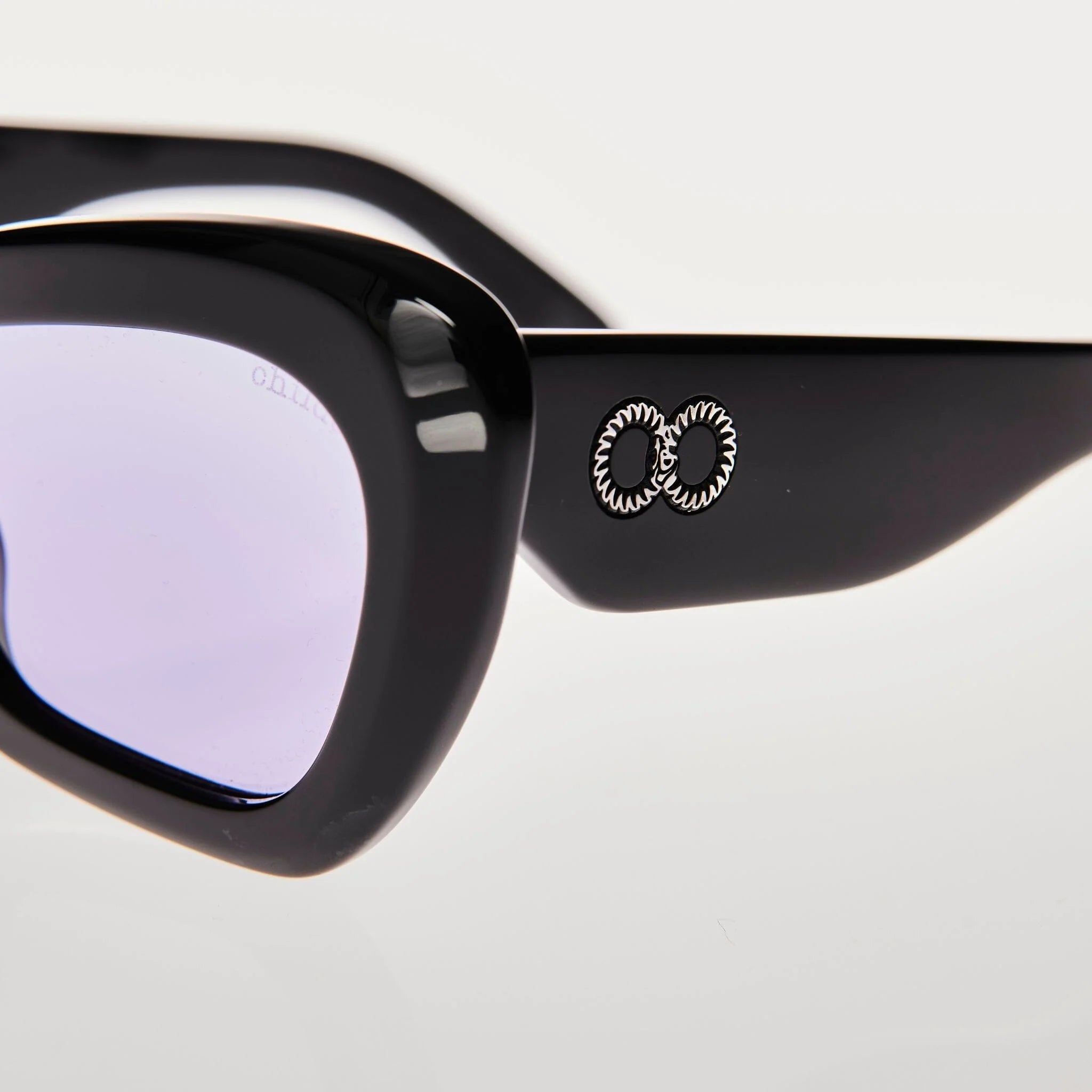 CHILDE - FARFALLE BIO ACETATE GLOSS BLACK/PURPLE BIO LENS