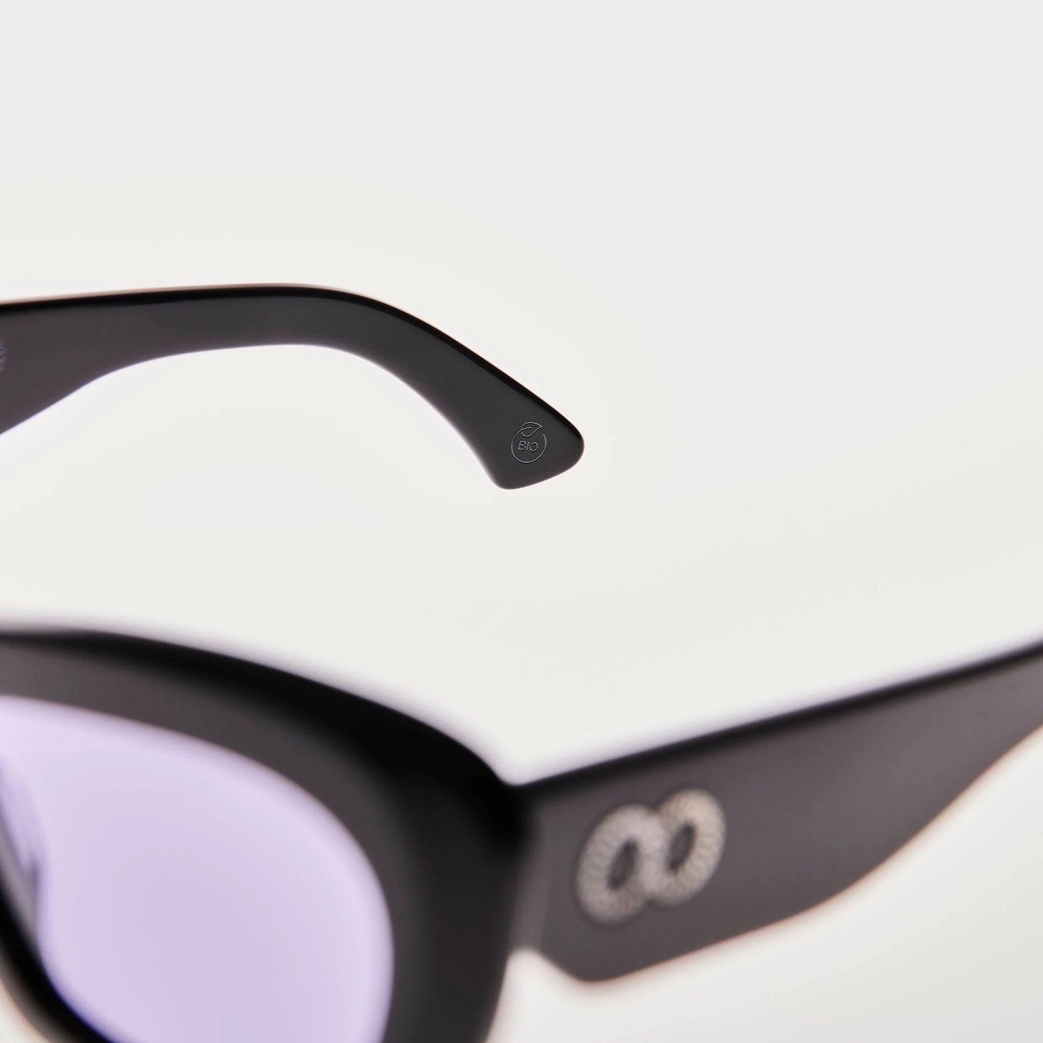 CHILDE - FARFALLE BIO ACETATE GLOSS BLACK/PURPLE BIO LENS