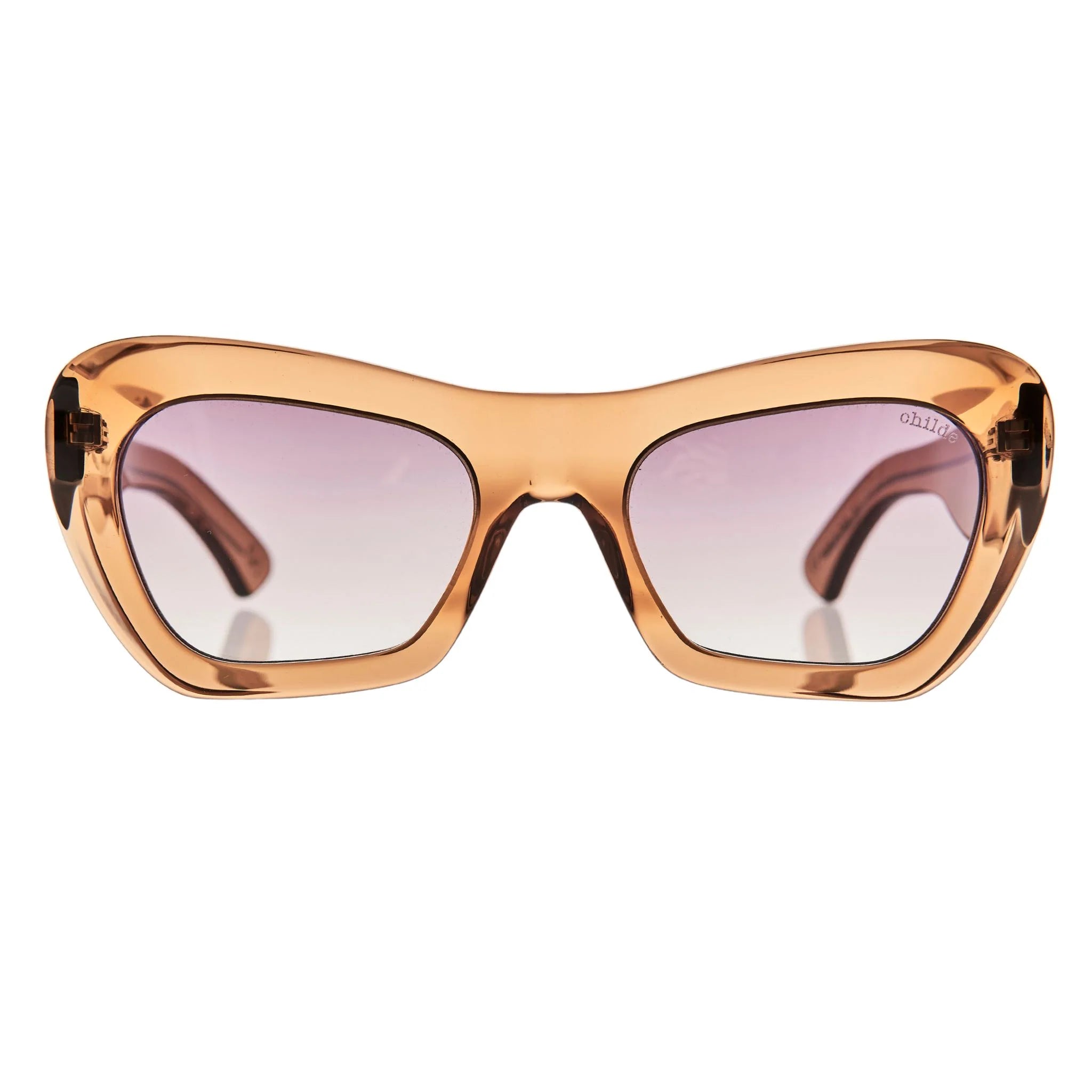 CHILDE - FARFALLE BIO ACETATE TRANSLUCENT COLA/AMBER GRADENT BIO LENS