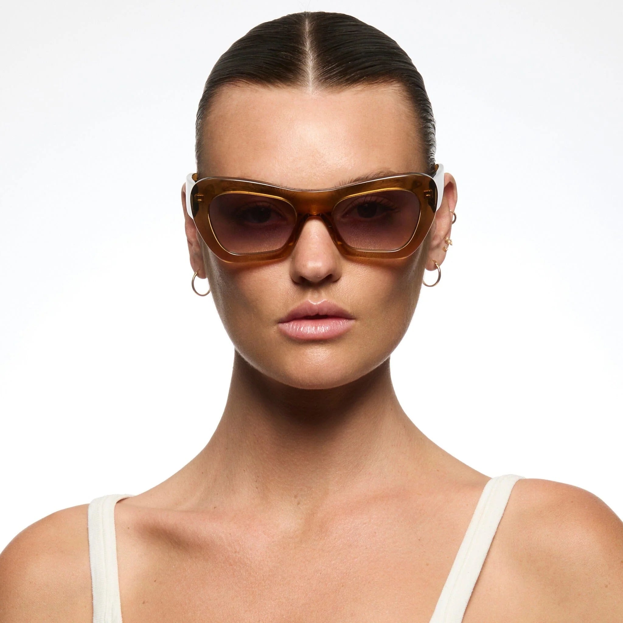 CHILDE - FARFALLE BIO ACETATE TRANSLUCENT COLA/AMBER GRADENT BIO LENS