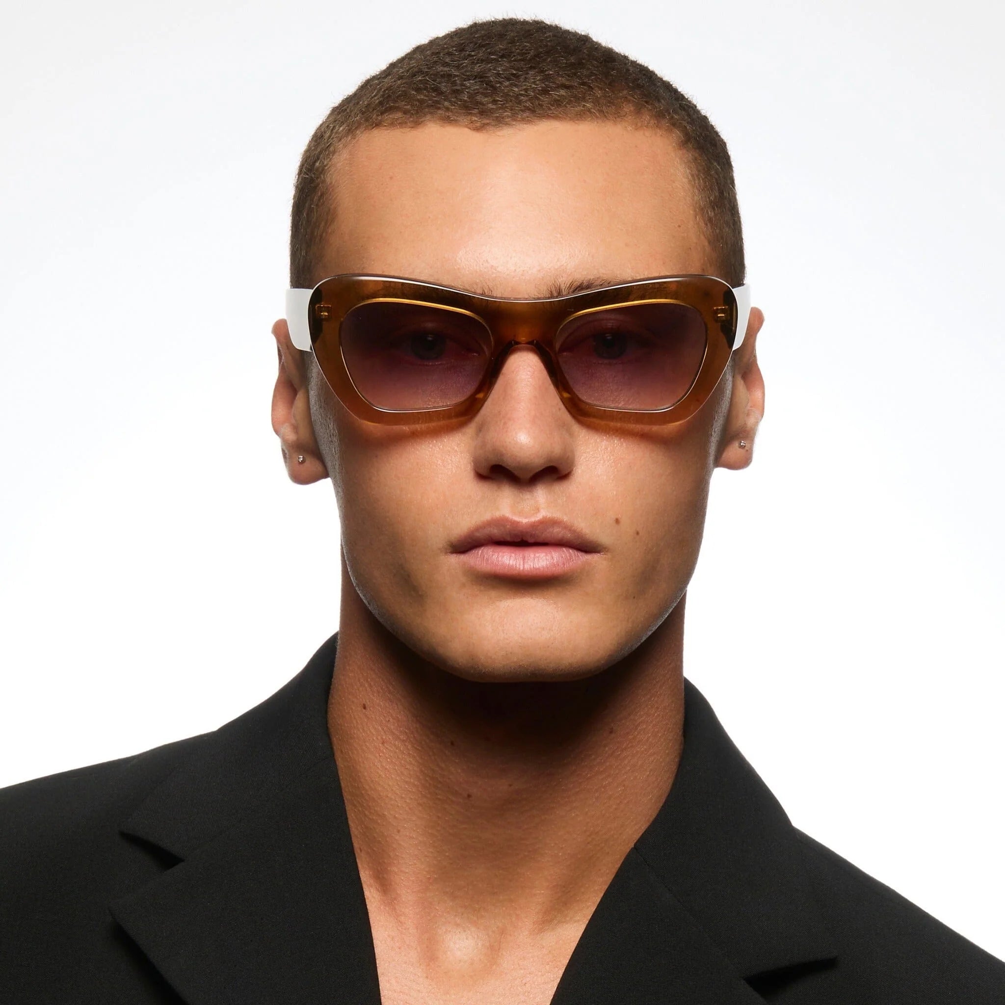 CHILDE - FARFALLE BIO ACETATE TRANSLUCENT COLA/AMBER GRADENT BIO LENS