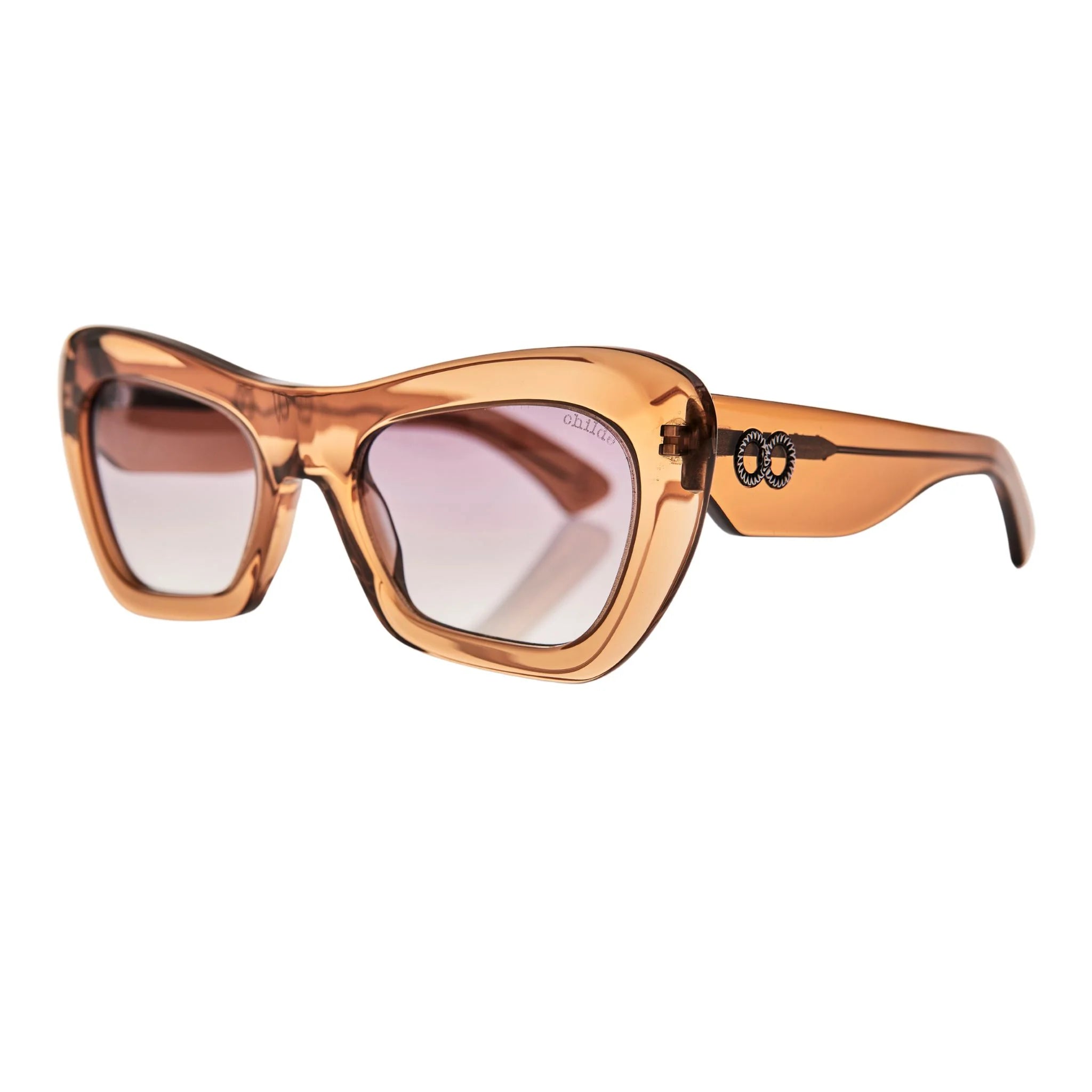 CHILDE - FARFALLE BIO ACETATE TRANSLUCENT COLA/AMBER GRADENT BIO LENS