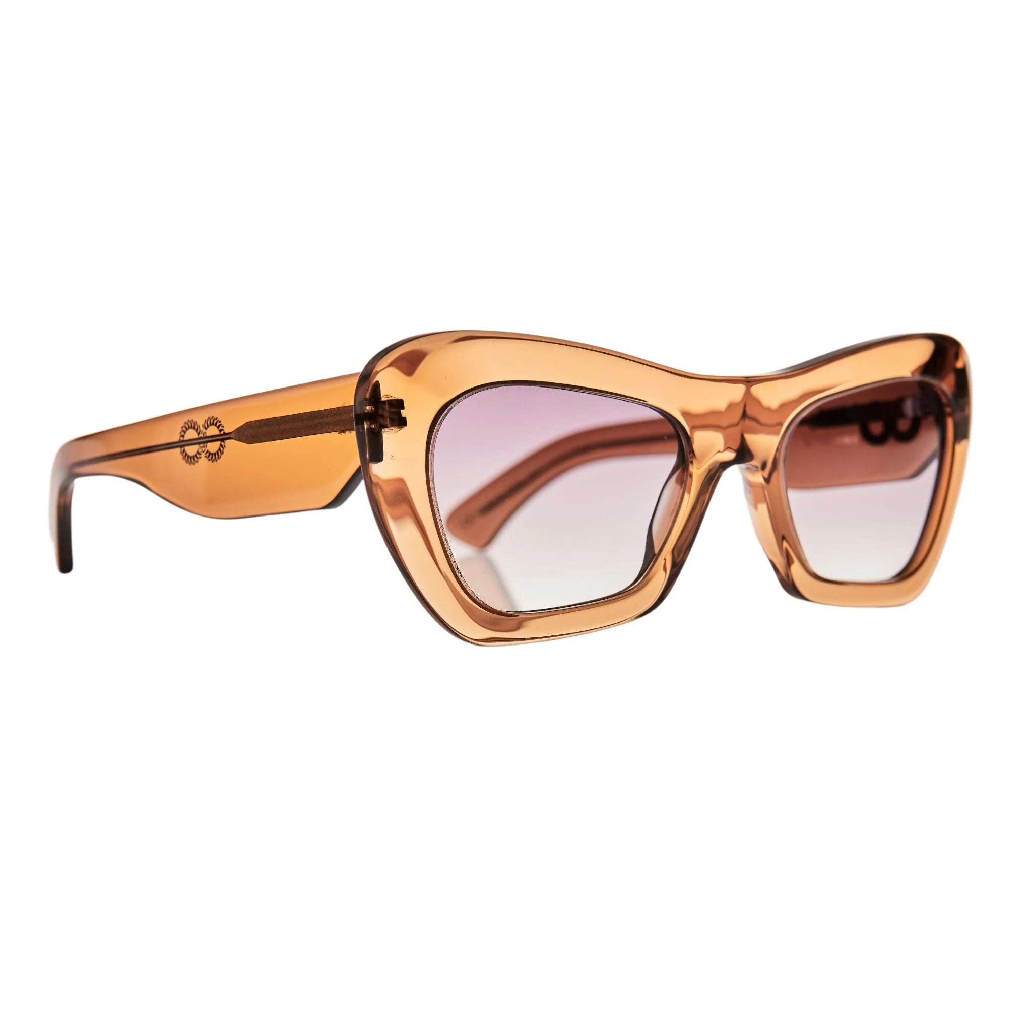 CHILDE - FARFALLE BIO ACETATE TRANSLUCENT COLA/AMBER GRADENT BIO LENS