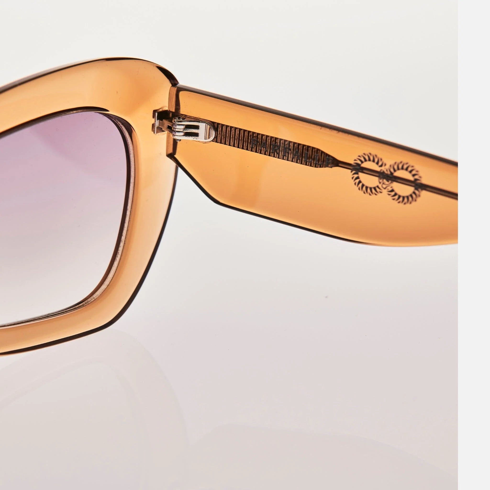 CHILDE - FARFALLE BIO ACETATE TRANSLUCENT COLA/AMBER GRADENT BIO LENS