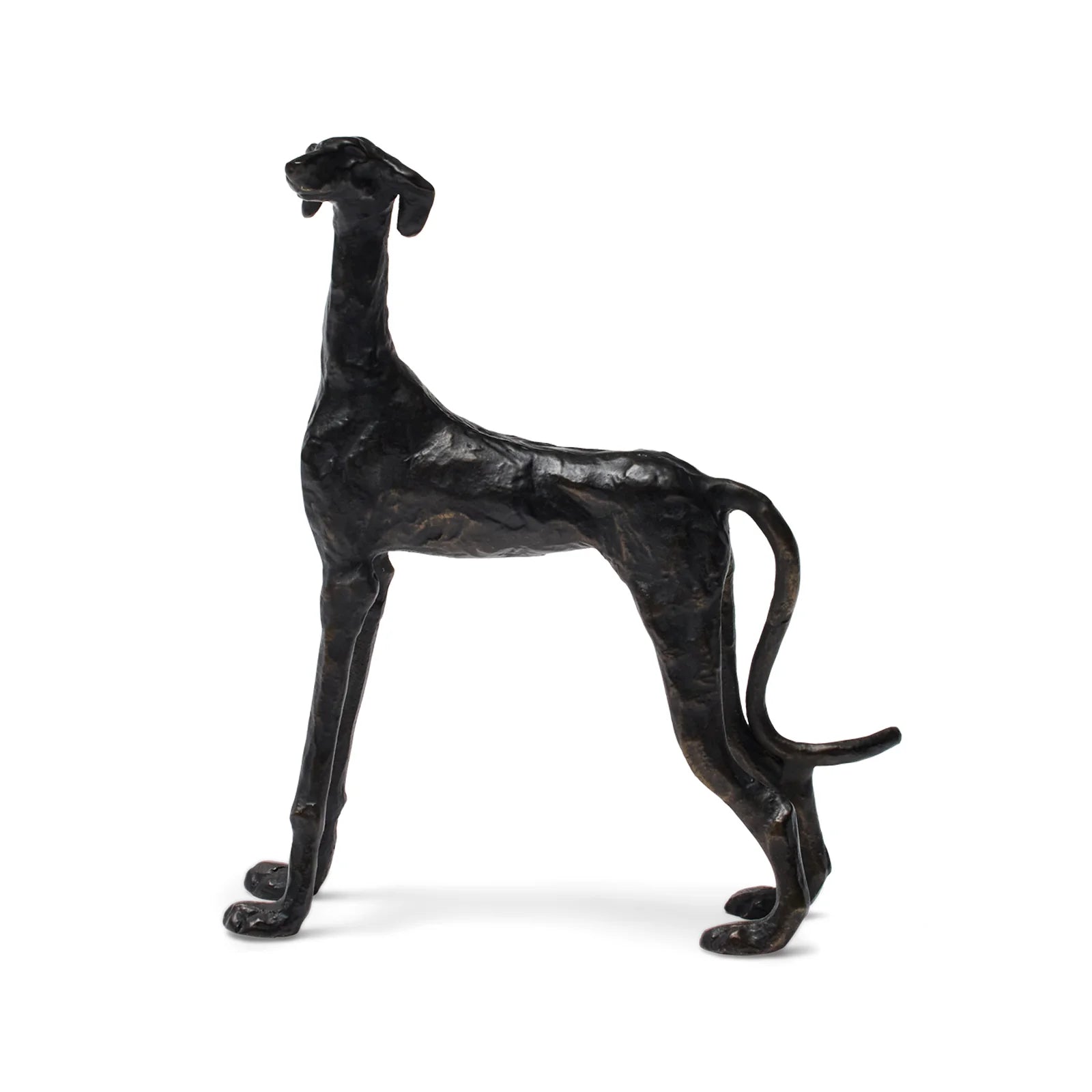HORGANS SCOUT DOG SCULPTURE - AGED BRONZE