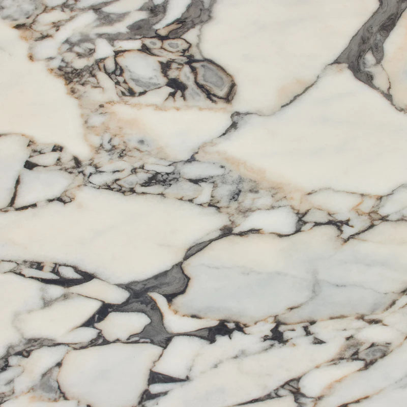 HORGANS LOLA COFFEE TABLE WALNUT TEMPEST MARBLE SMALL