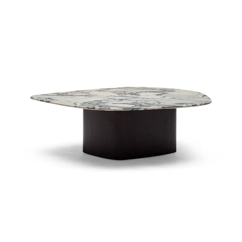 HORGANS LOLA COFFEE TABLE WALNUT TEMPEST MARBLE LARGE