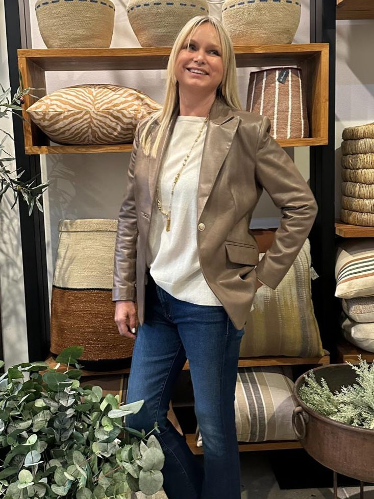 RAW by RAW SAMANTHA TAILORED BLAZER - PUTTY