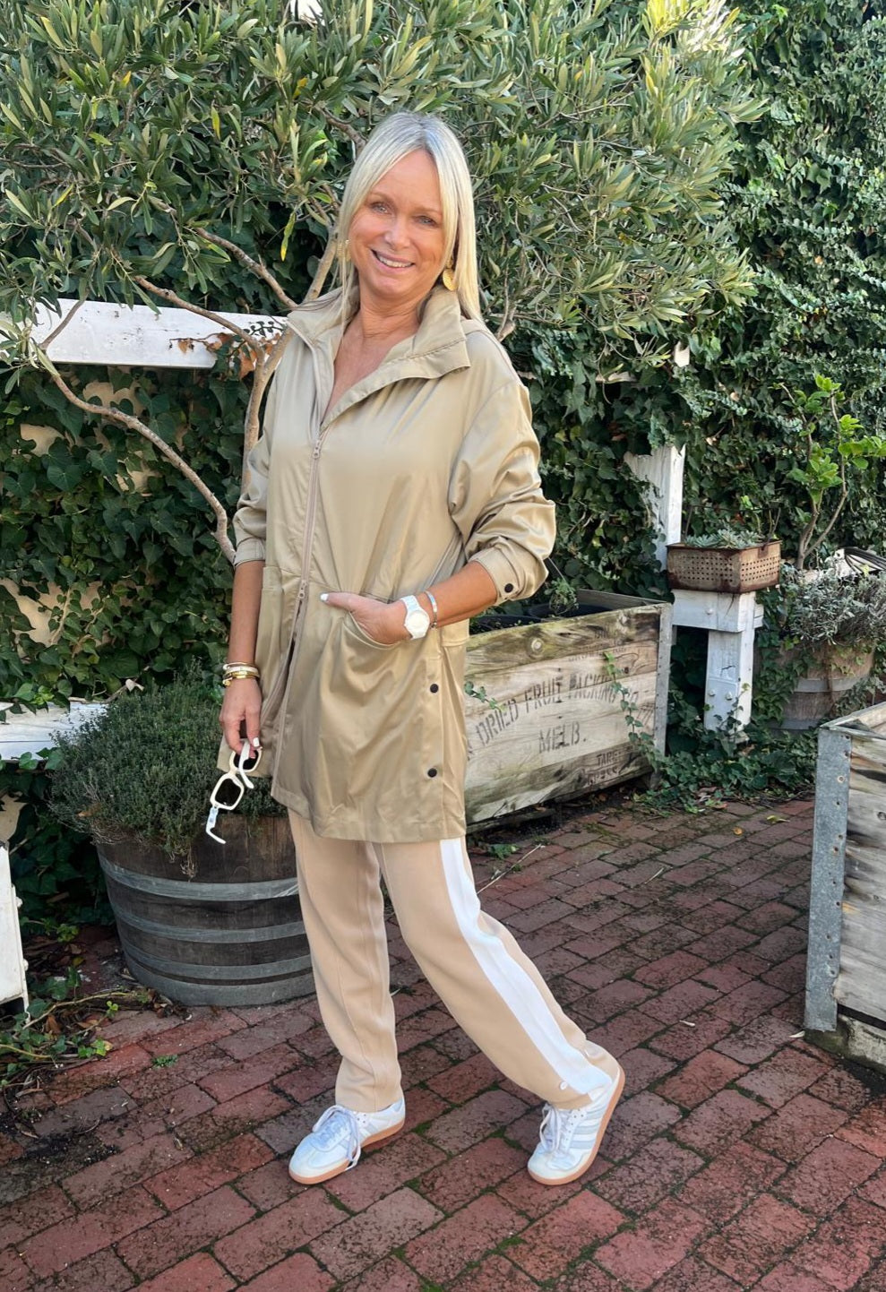 RAW by RAW LORETTA LONGLINE WINDBREAKER - BUTTERSCOTCH