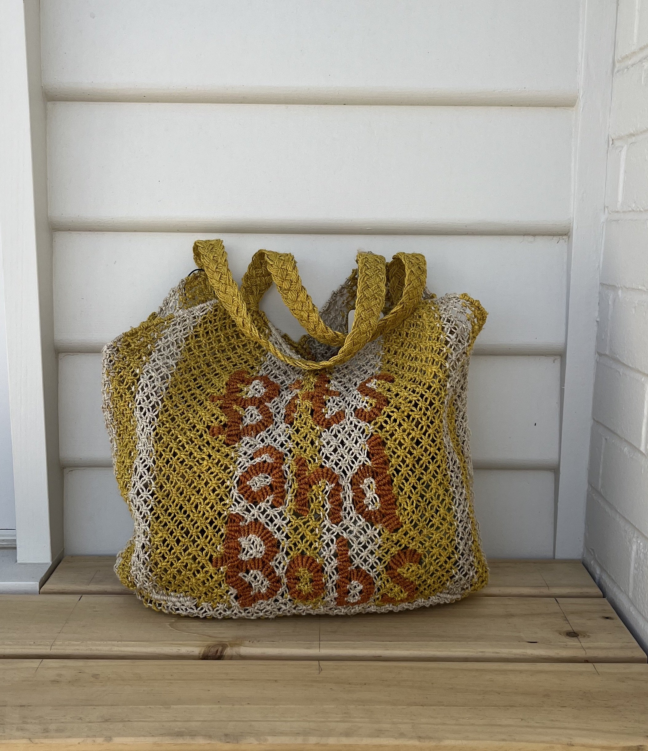 THE JACKSONS DREW BAG BITS & BOBS YELLOW ORANGE