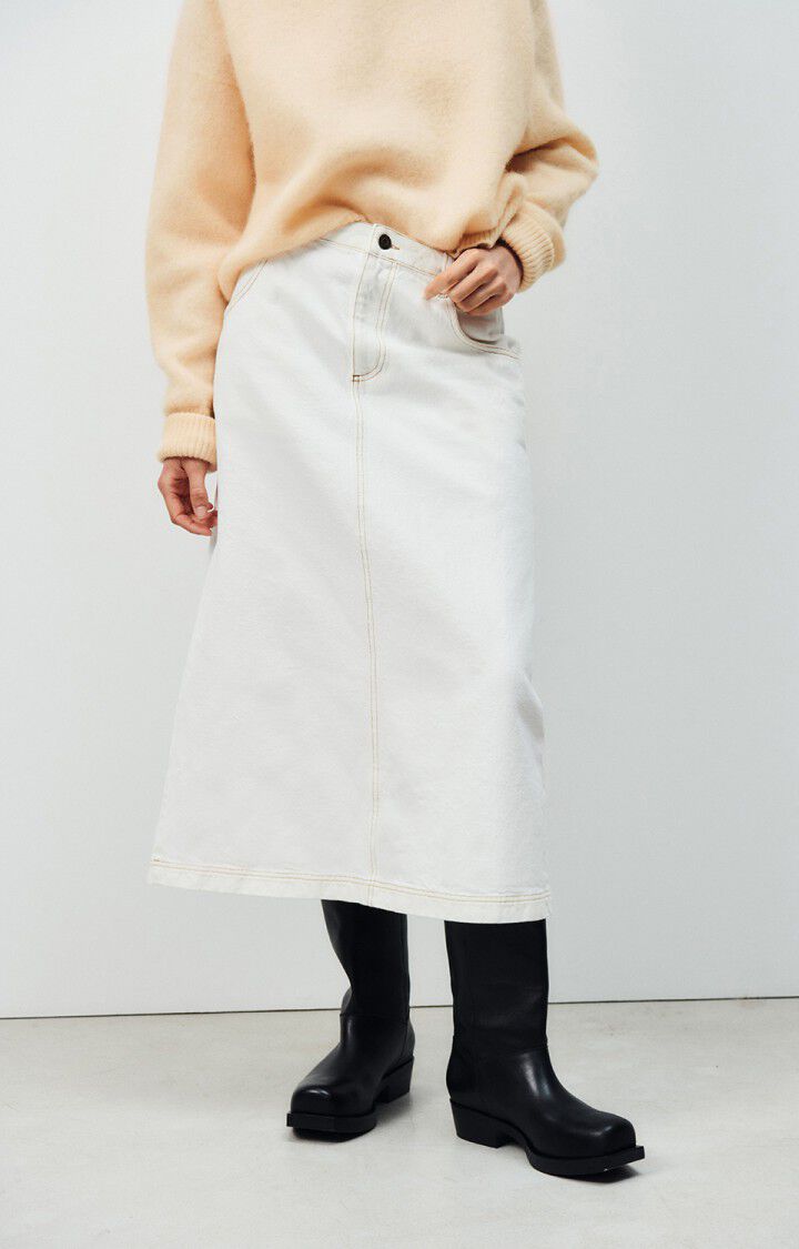 AMERICAN VINTAGE SKIRT JOZASTREET - OFF WHITE