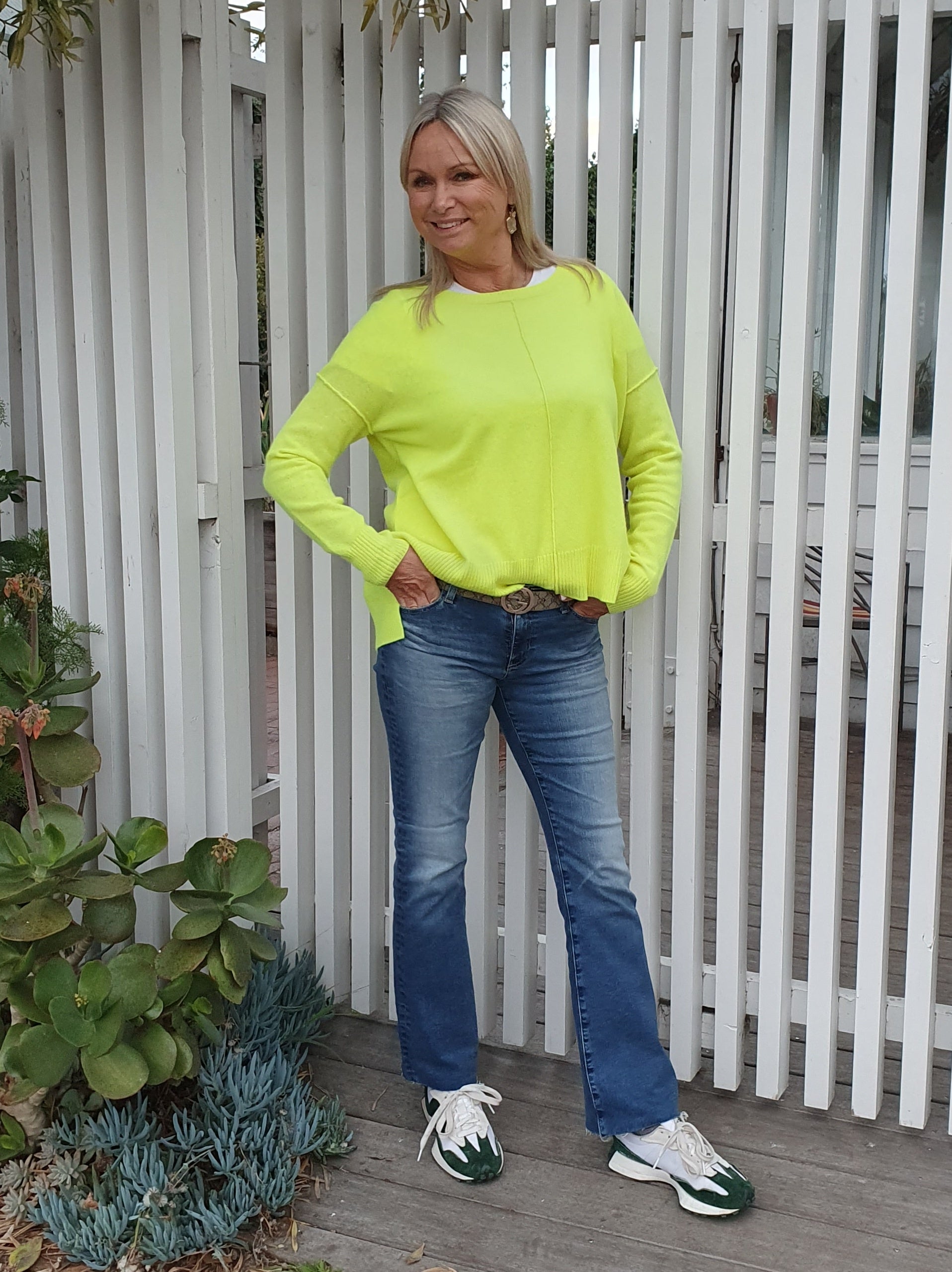 ABSOLUT CASHMERE KENZA - JAUNE FLURO