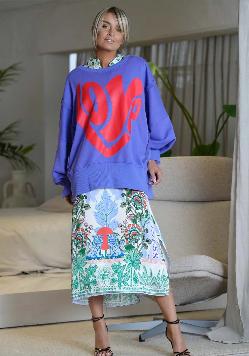 MISS GOODLIFE MIDI DRESS GREEN GARDEN