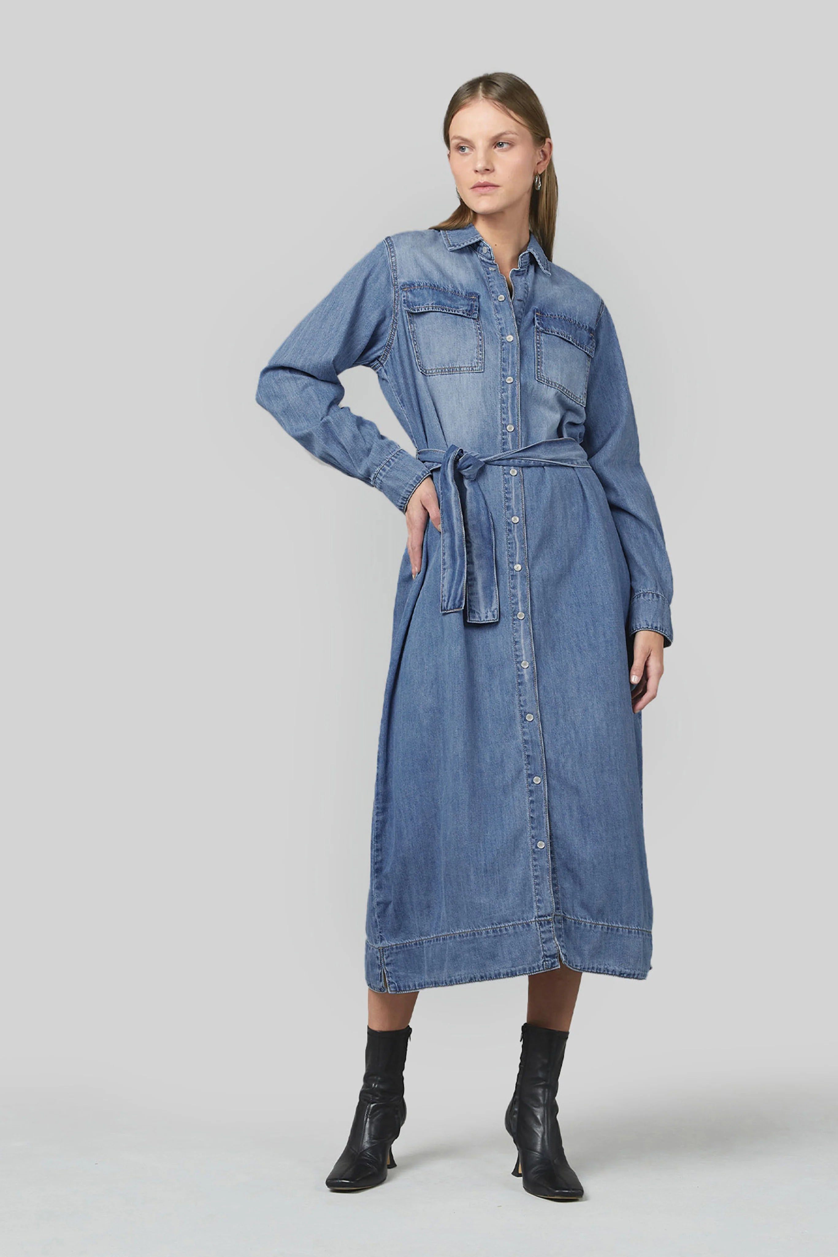 DRICOPER NAIA DENIM DRESS