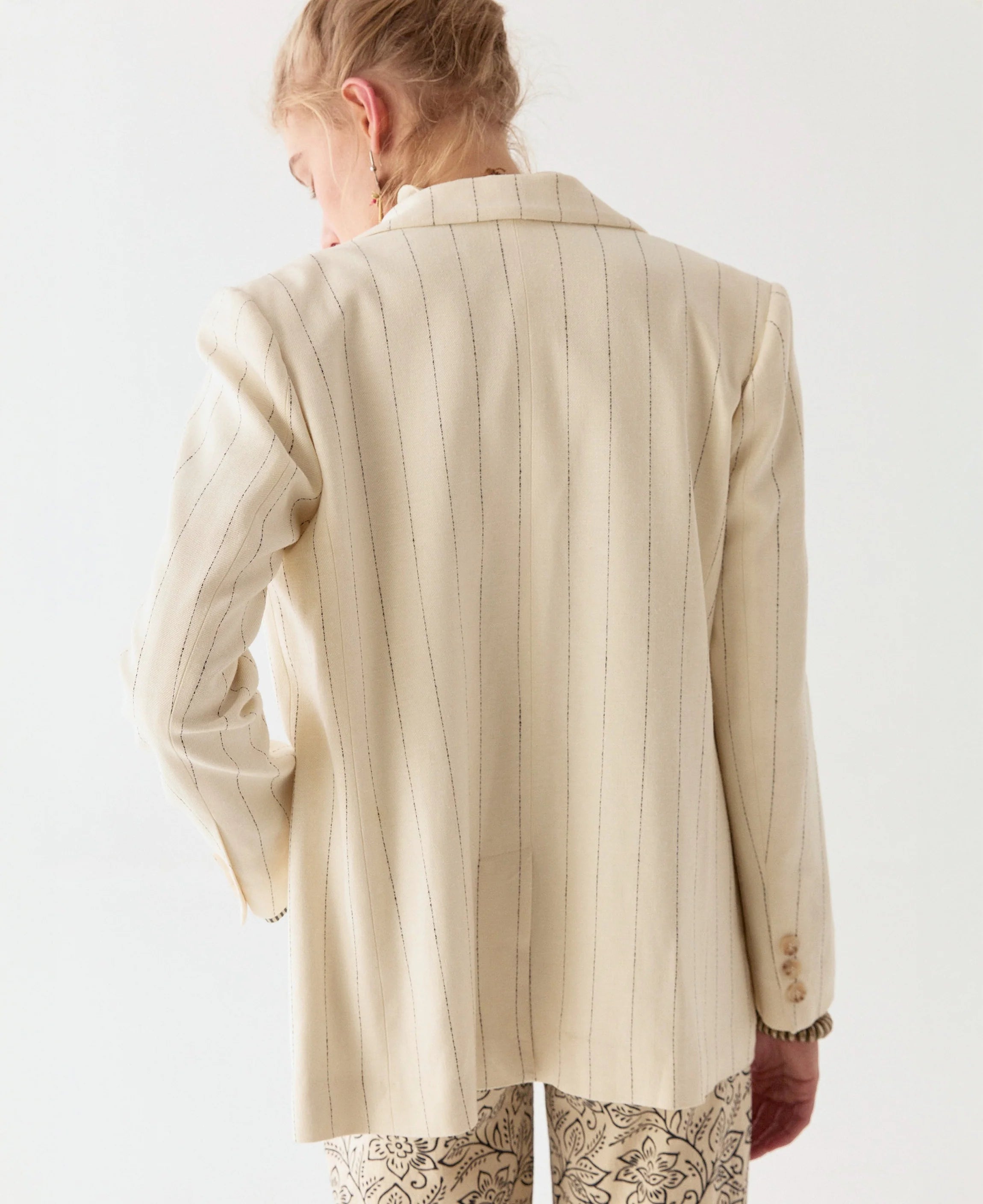 MAISON HOTEL PADDY BLAZER ECRU STRIPE