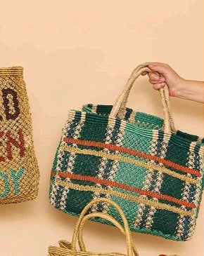THE JACKSONS TARTAN JUTE BAG PALACE