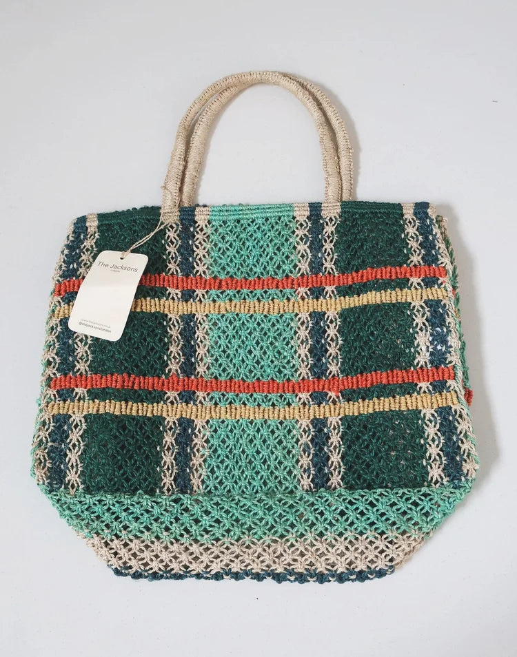 THE JACKSONS TARTAN JUTE BAG PALACE