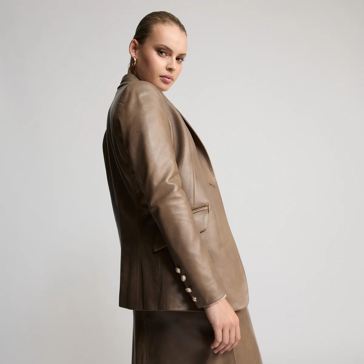 RAW by RAW SAMANTHA TAILORED BLAZER - PUTTY
