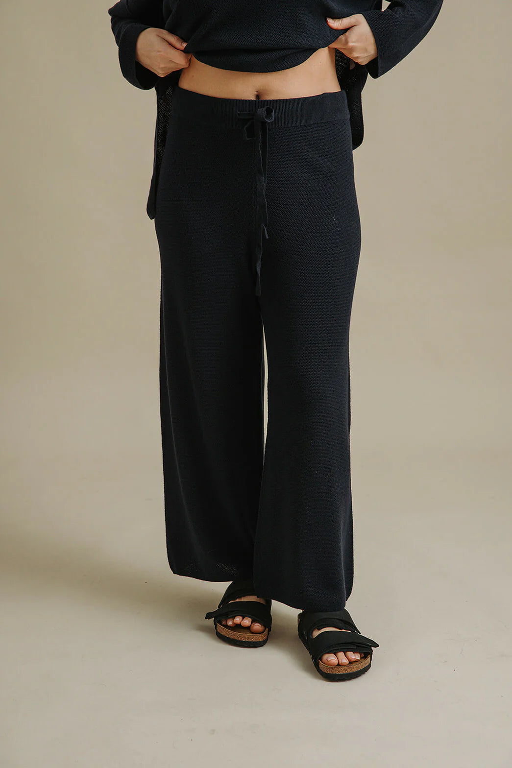 TALAMAYA WINTER RETREAT MERINO COTTON PANT DEEP OCEAN