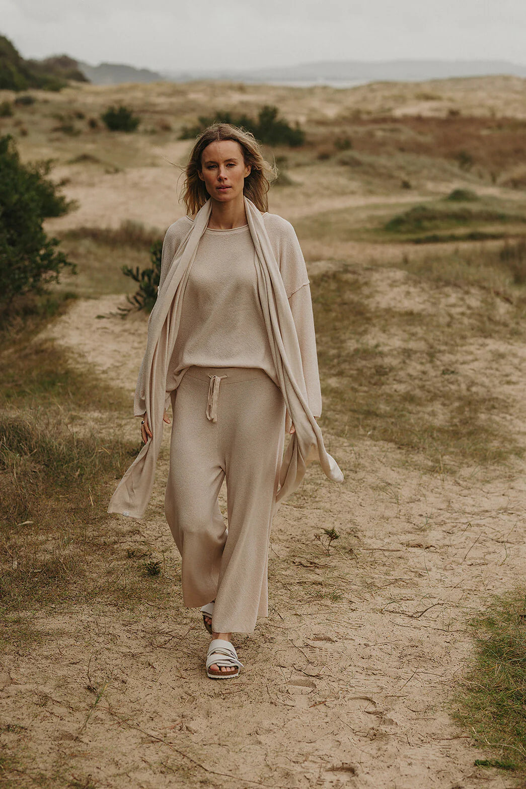 TALAMAYA WINTER RETREAT MERINO COTTON PANT NOUGAT