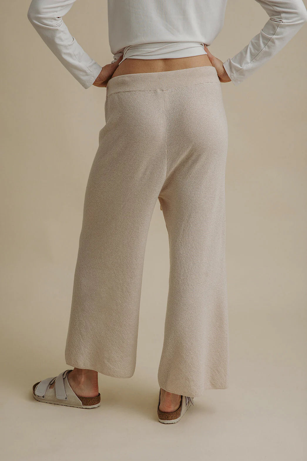 TALAMAYA WINTER RETREAT MERINO COTTON PANT NOUGAT