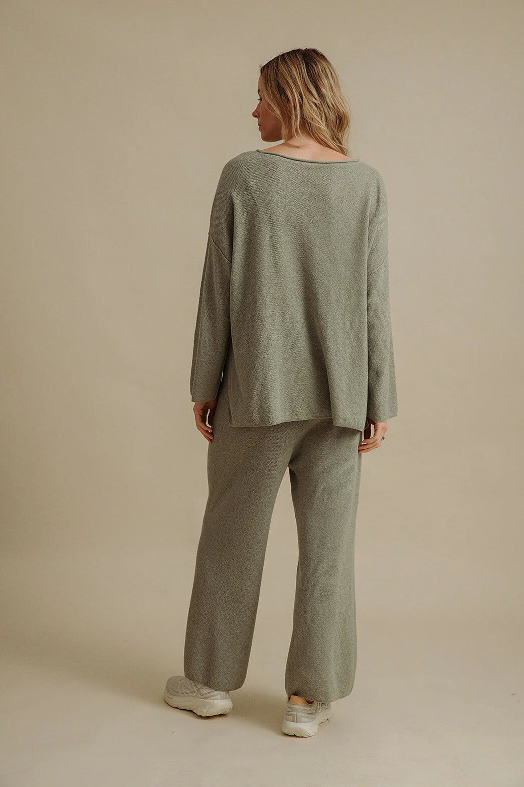 TALAMAYA WINTER RETREAT MERINO COTTON PULLOVER ACACIA