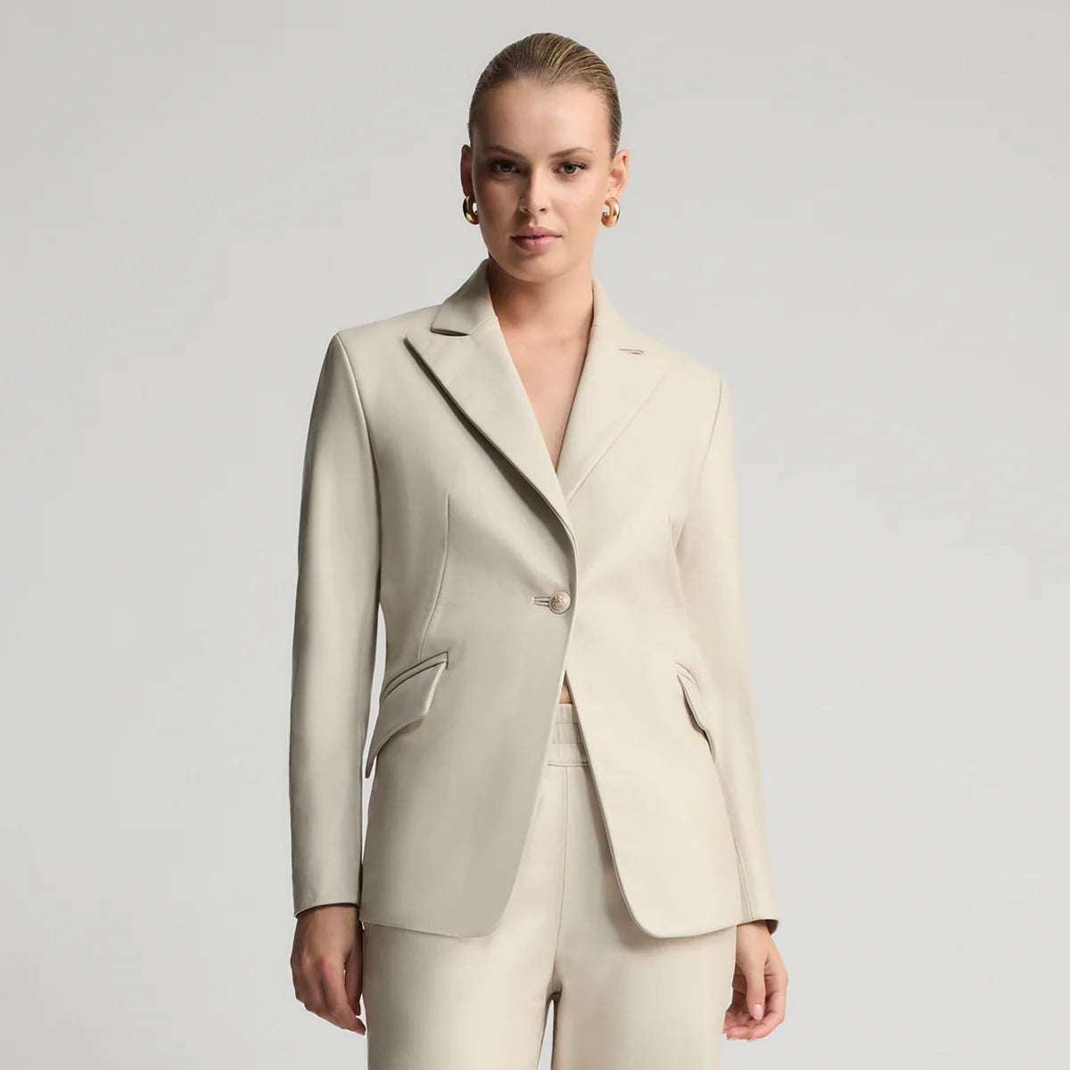 RAW by RAW SAMANTHA TAILORED BLAZER - PORCELAIN
