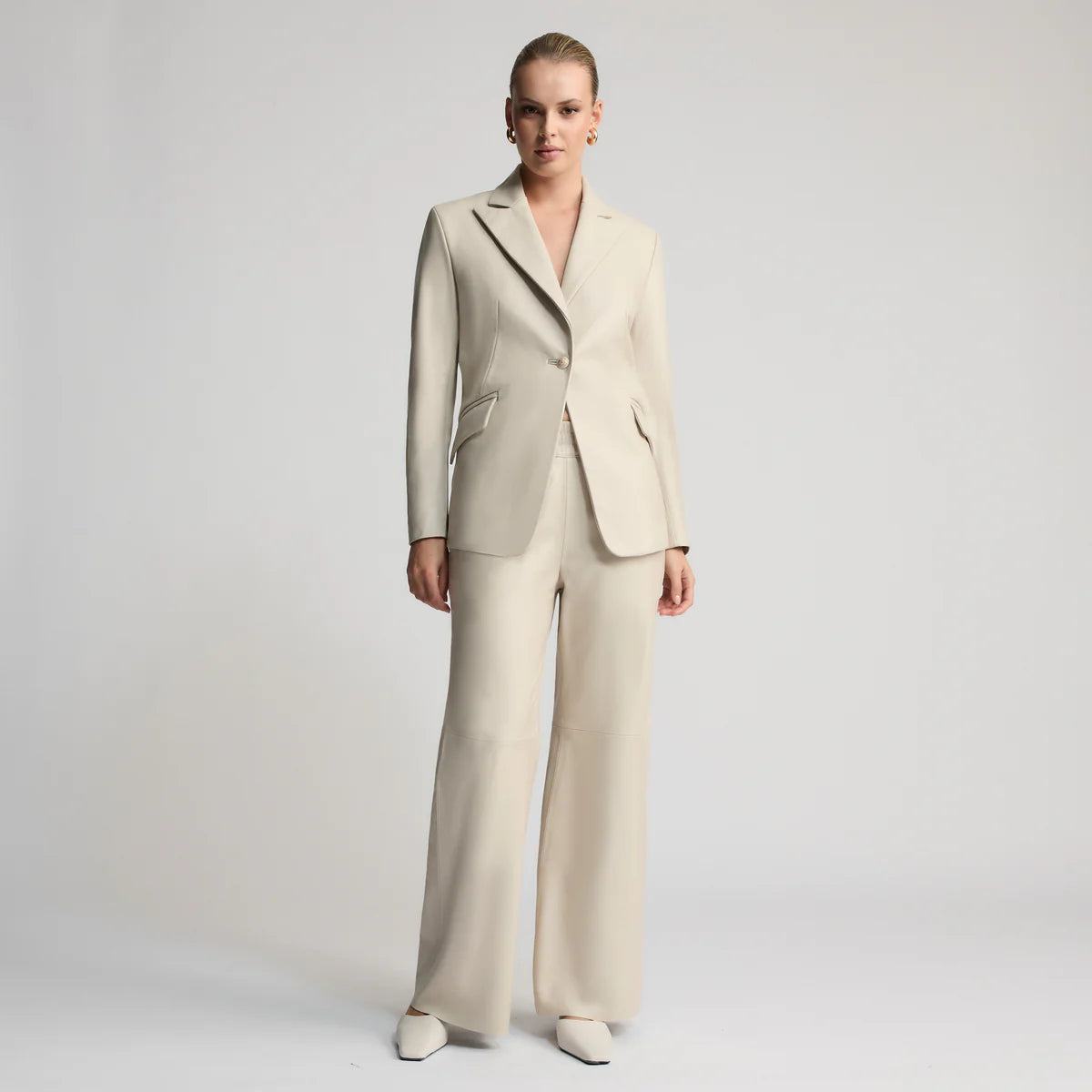 RAW by RAW SAMANTHA TAILORED BLAZER - PORCELAIN