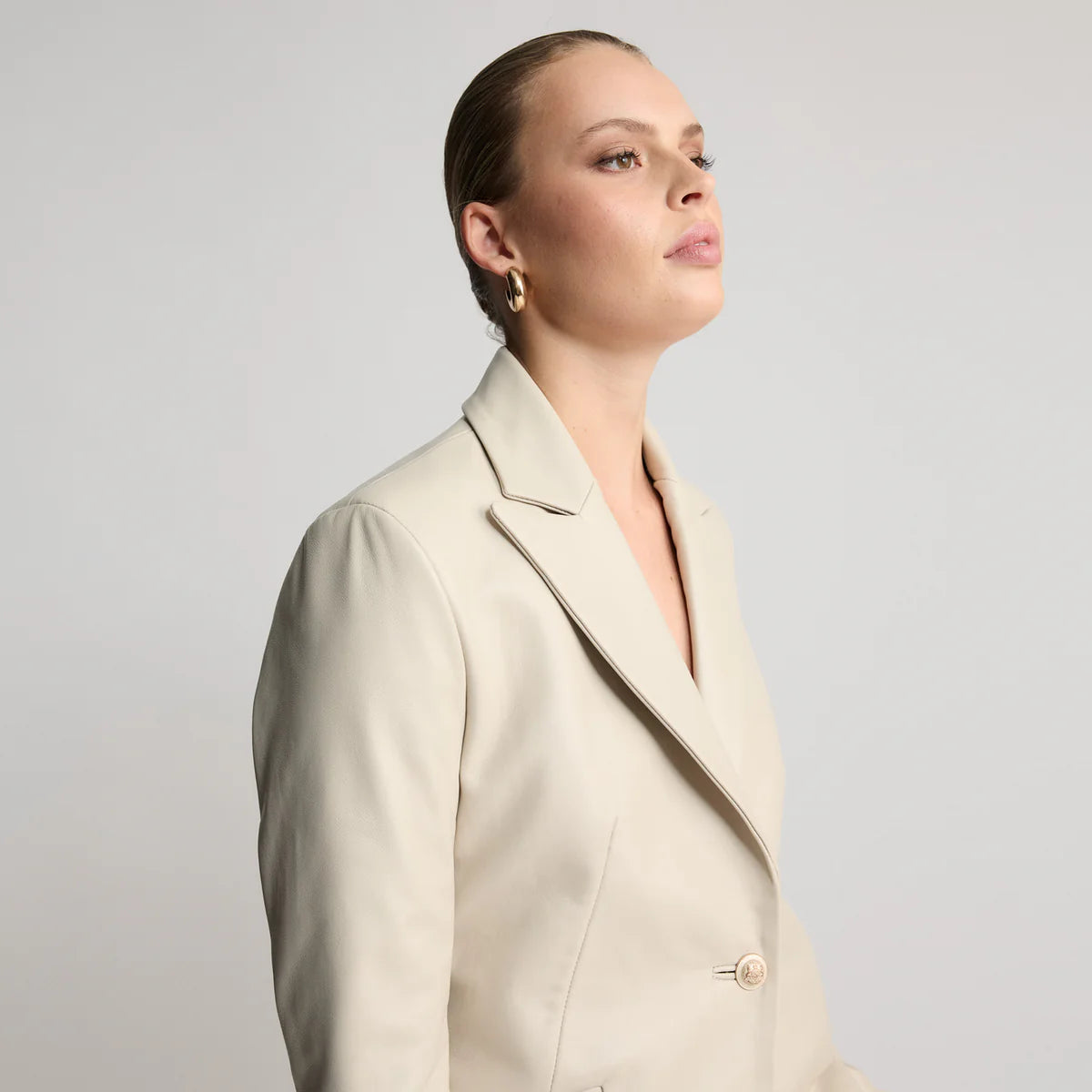 RAW by RAW SAMANTHA TAILORED BLAZER - PORCELAIN