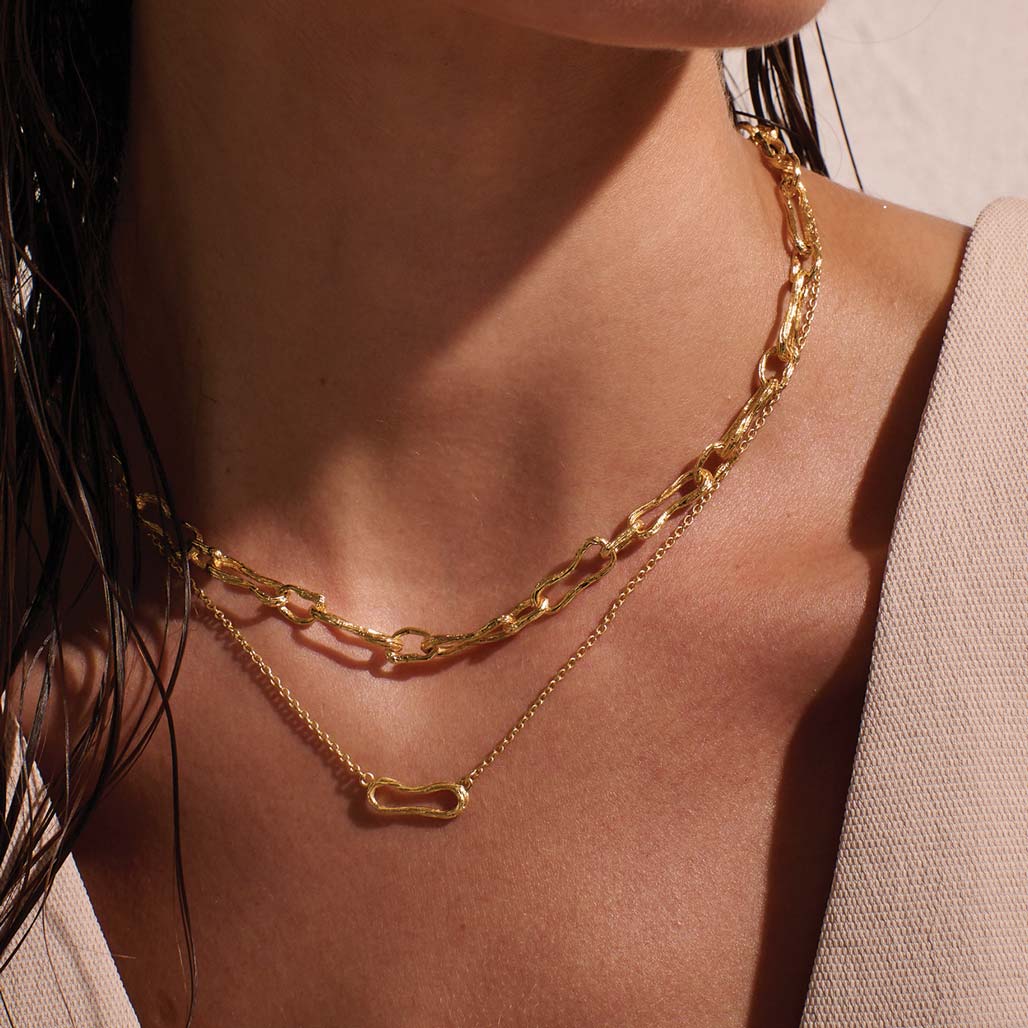 MURKANI ETERNA SINGLE LINK NECKLACE  - YELLOW GOLD