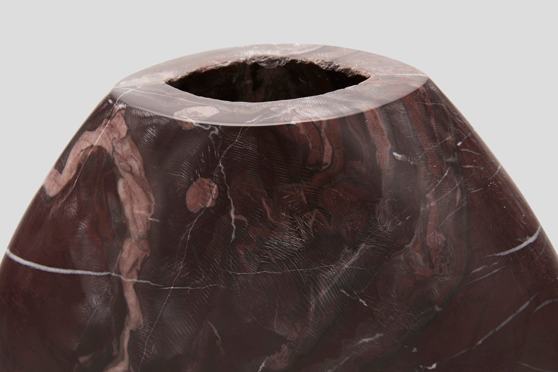 THE FOUNDRY CELESTE VASE TEARDROP ROSSO