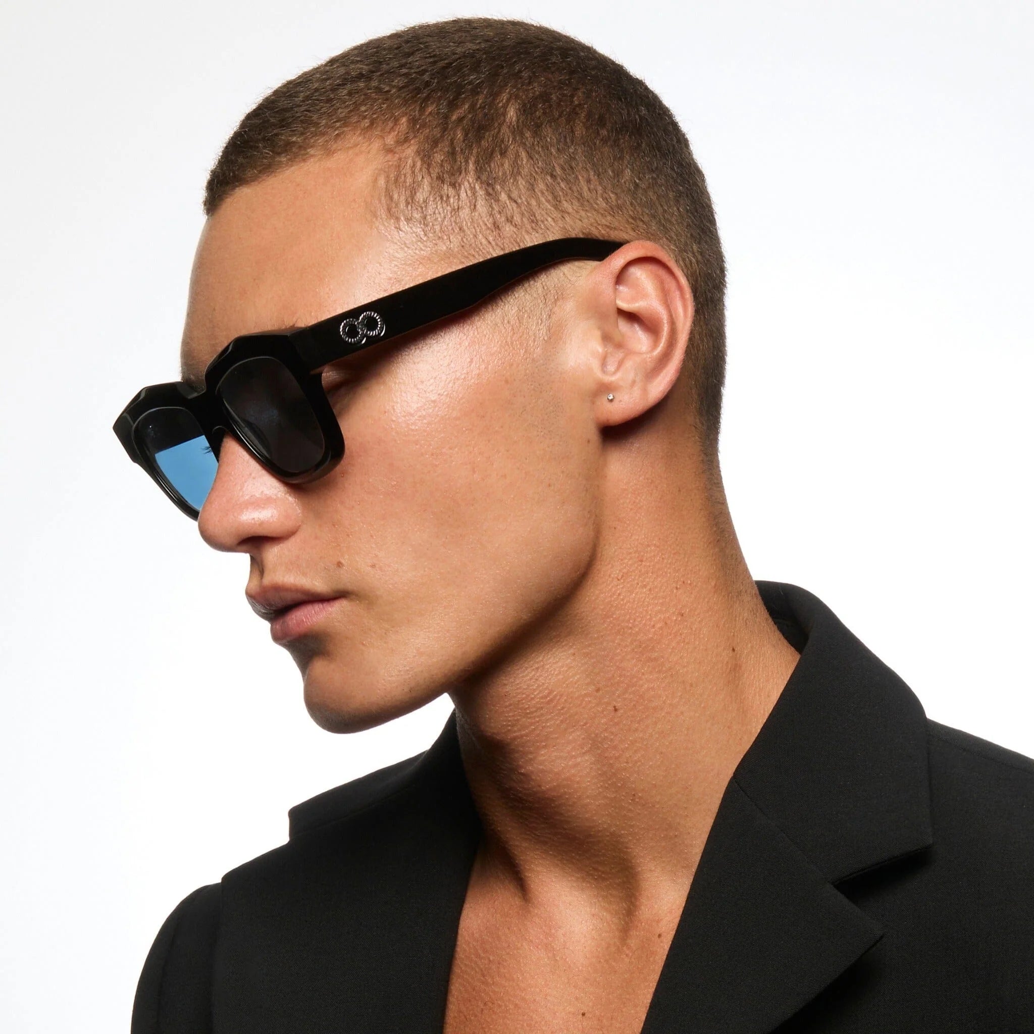 CHILDE - VIVID BIO ACETATE GLOSS BLACK/BLUE TELLURIC LENS