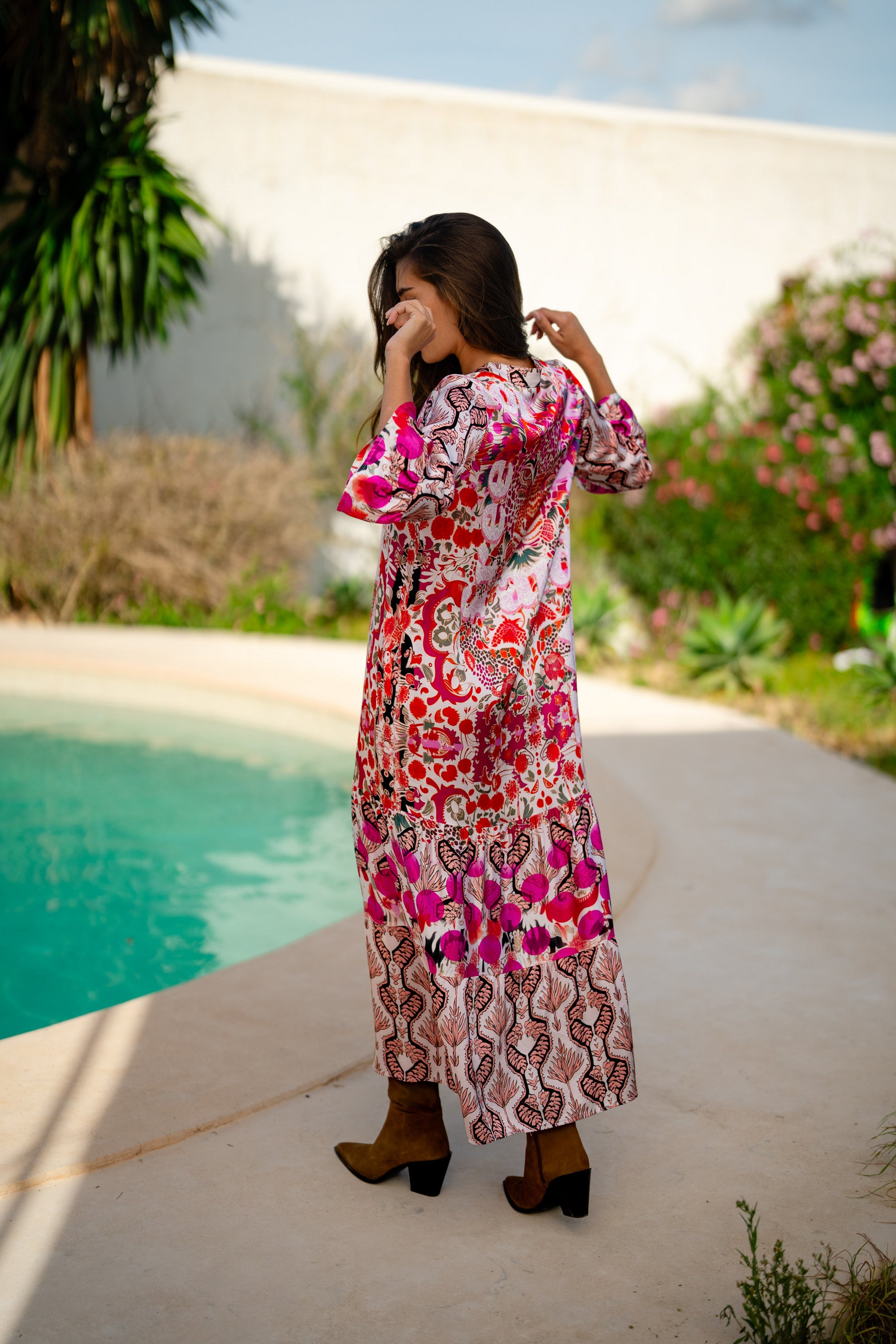 MISS GOODLIFE MIDI DRESS WILD AND FREE