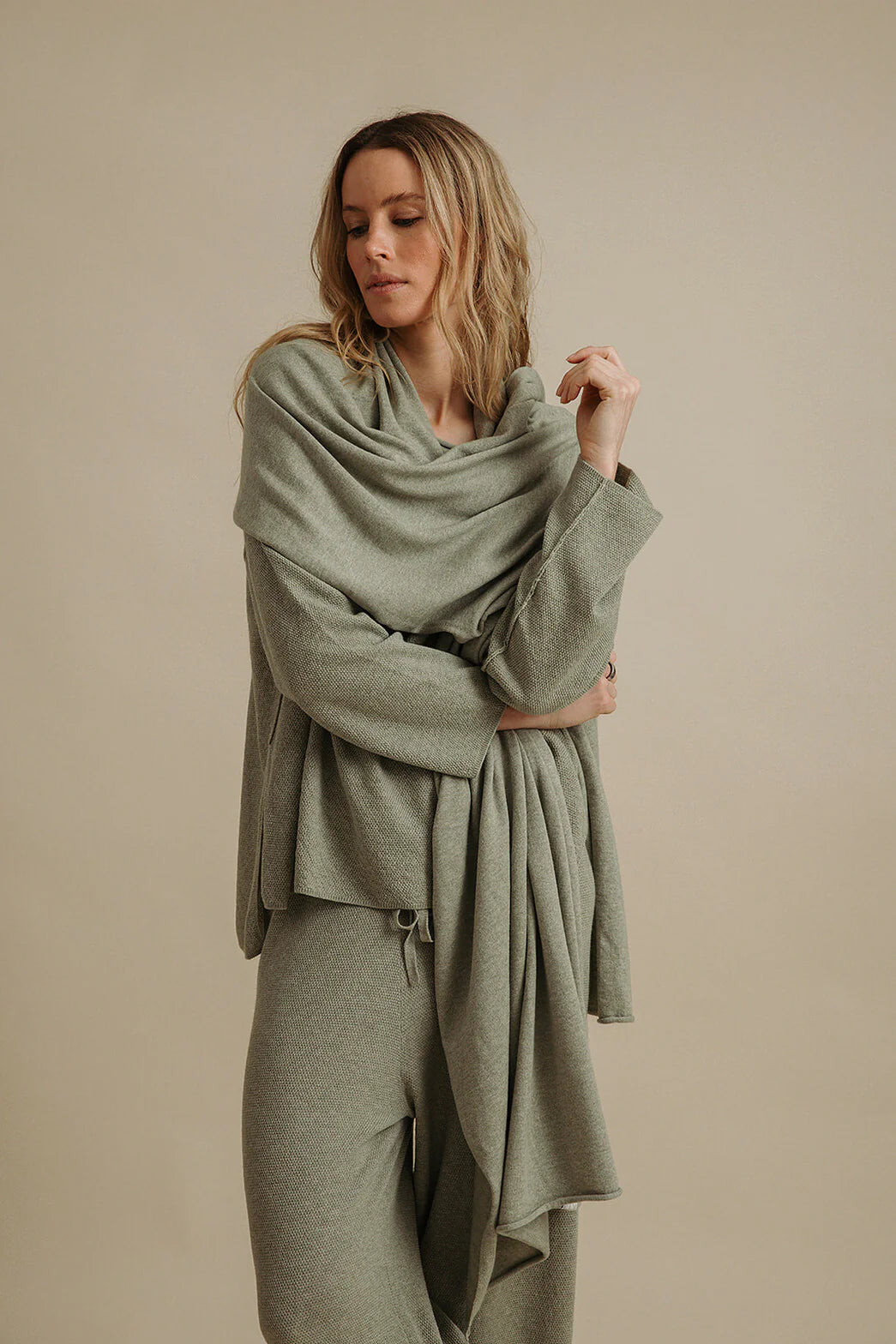TALAMAYA WINTER RETREAT MERINO COTTON WRAP