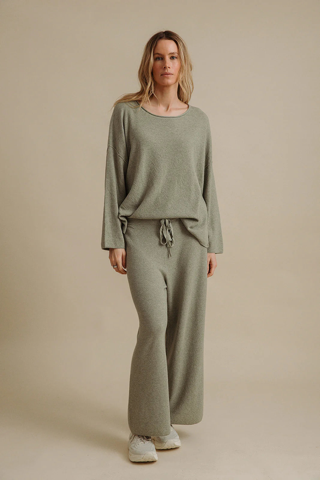 TALAMAYA WINTER RETREAT MERINO COTTON PANT ACACIA