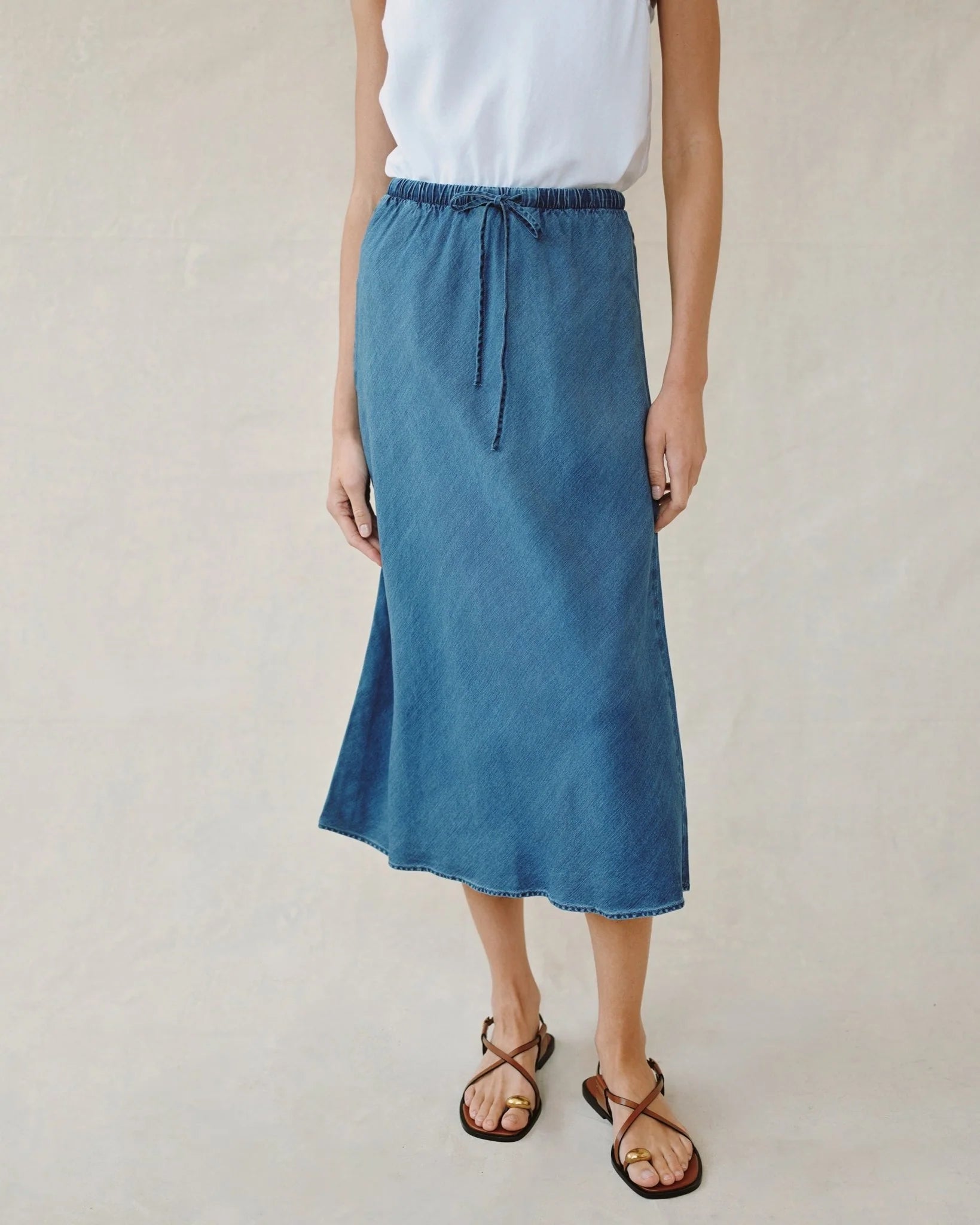 BELLA DAHL BIAS SKIRT MOONLIT WASH