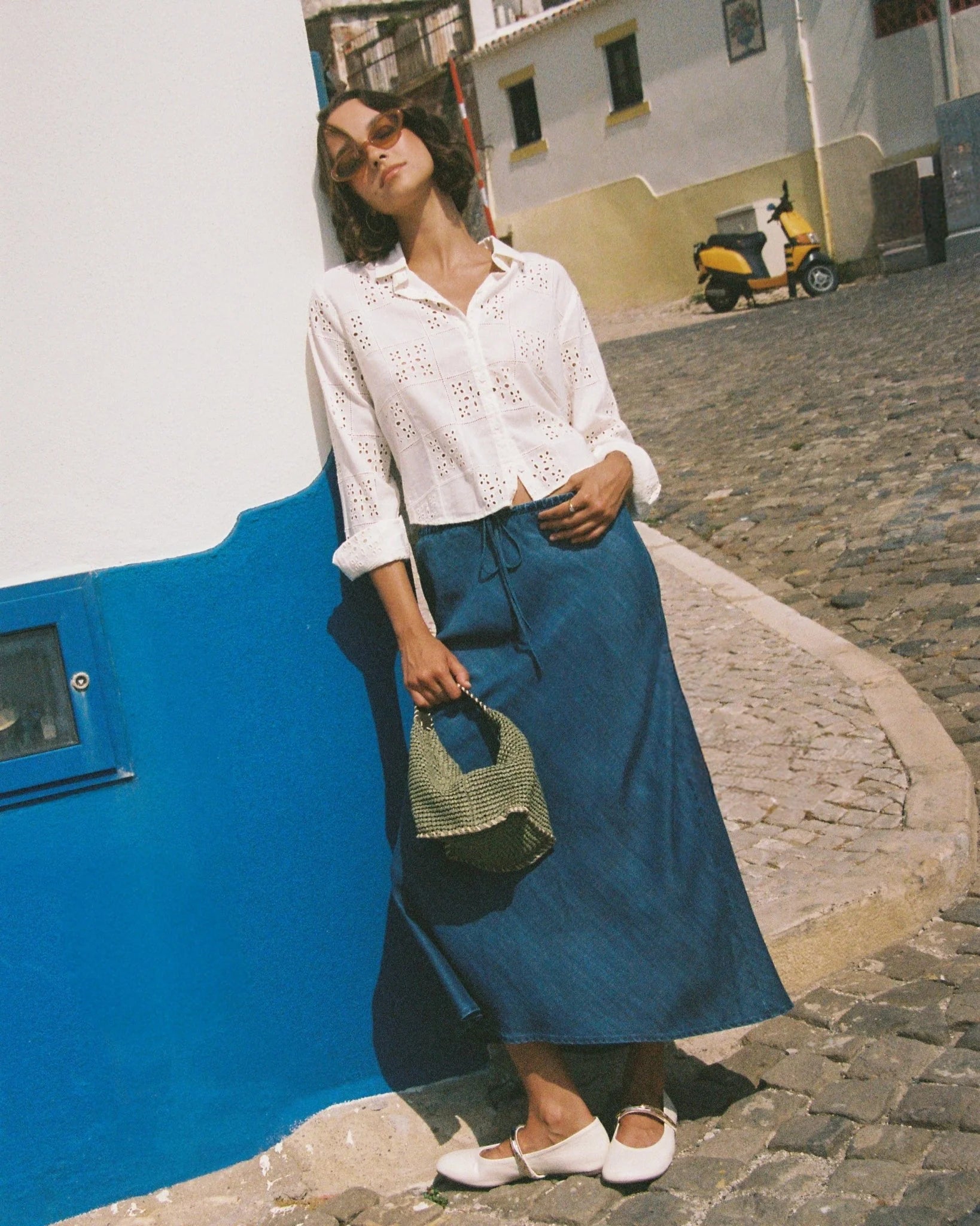 BELLA DAHL BIAS SKIRT MOONLIT WASH