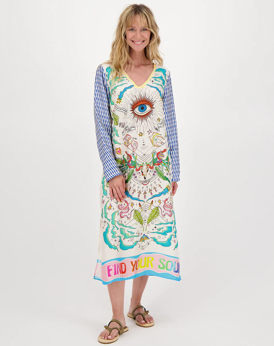 ME369 VIOLET ENLIGHTENMENT T DRESS