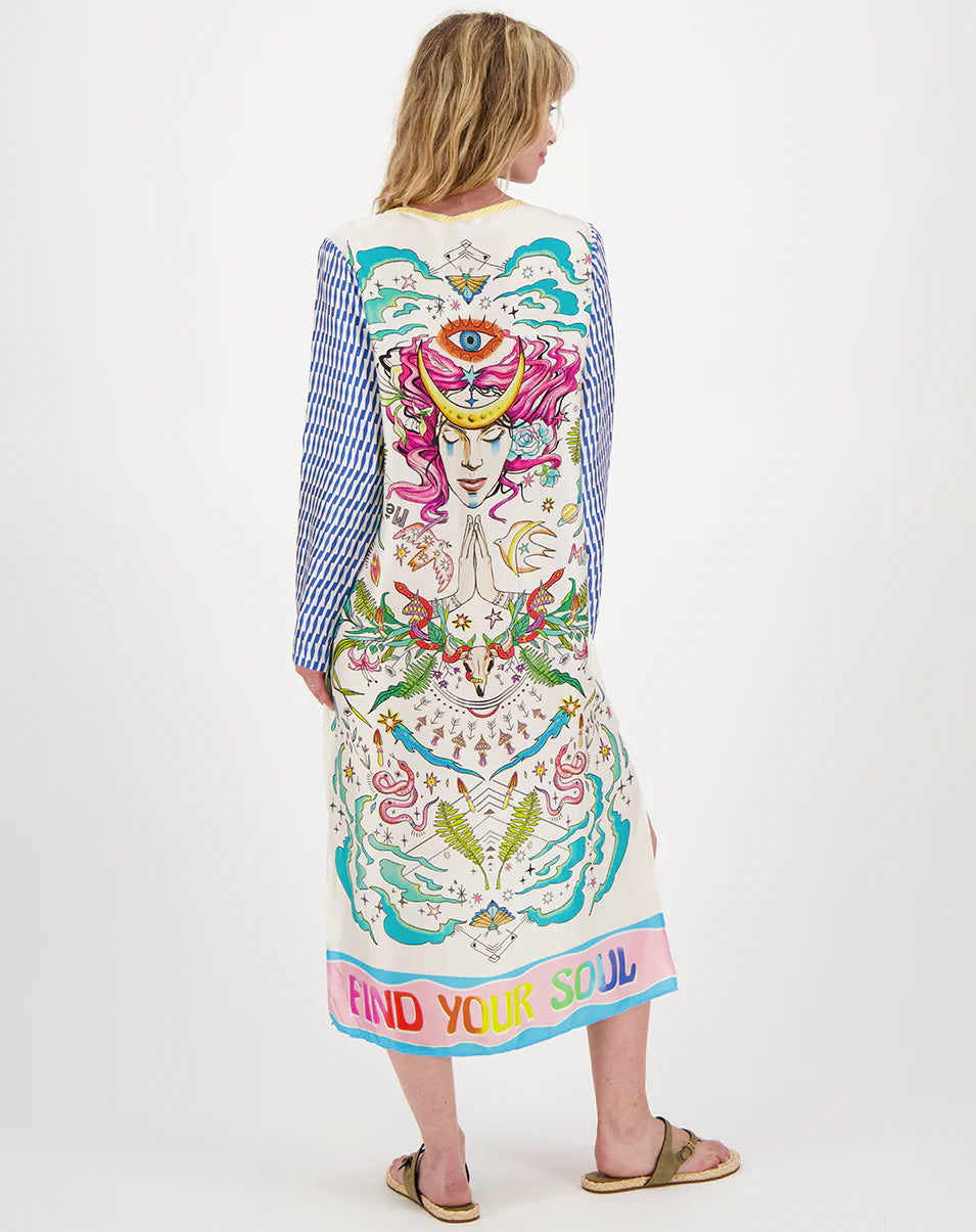 ME369 VIOLET ENLIGHTENMENT T DRESS