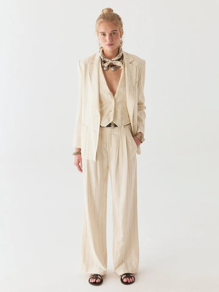 MAISON HOTEL PADDY BLAZER ECRU STRIPE