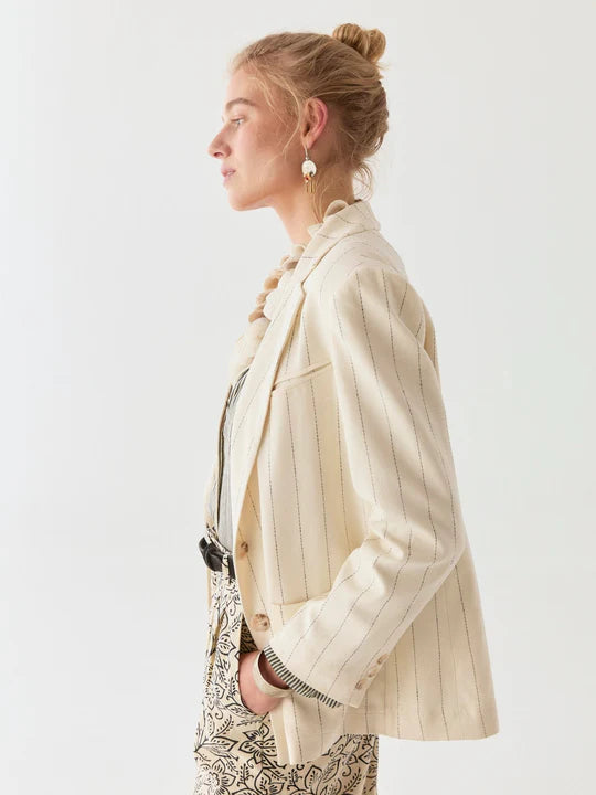 MAISON HOTEL PADDY BLAZER ECRU STRIPE