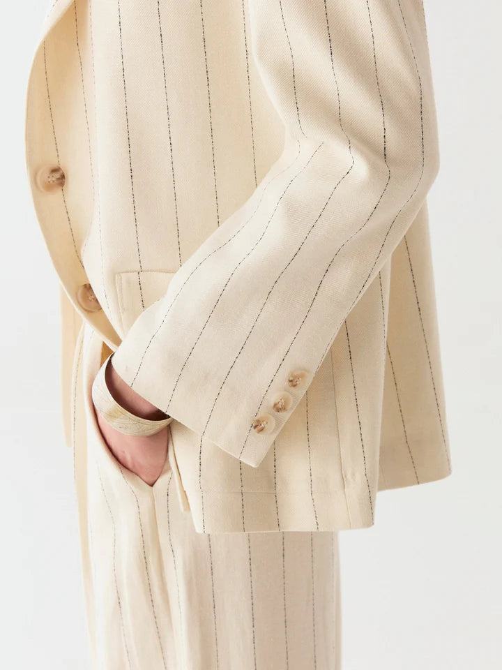MAISON HOTEL PADDY BLAZER ECRU STRIPE